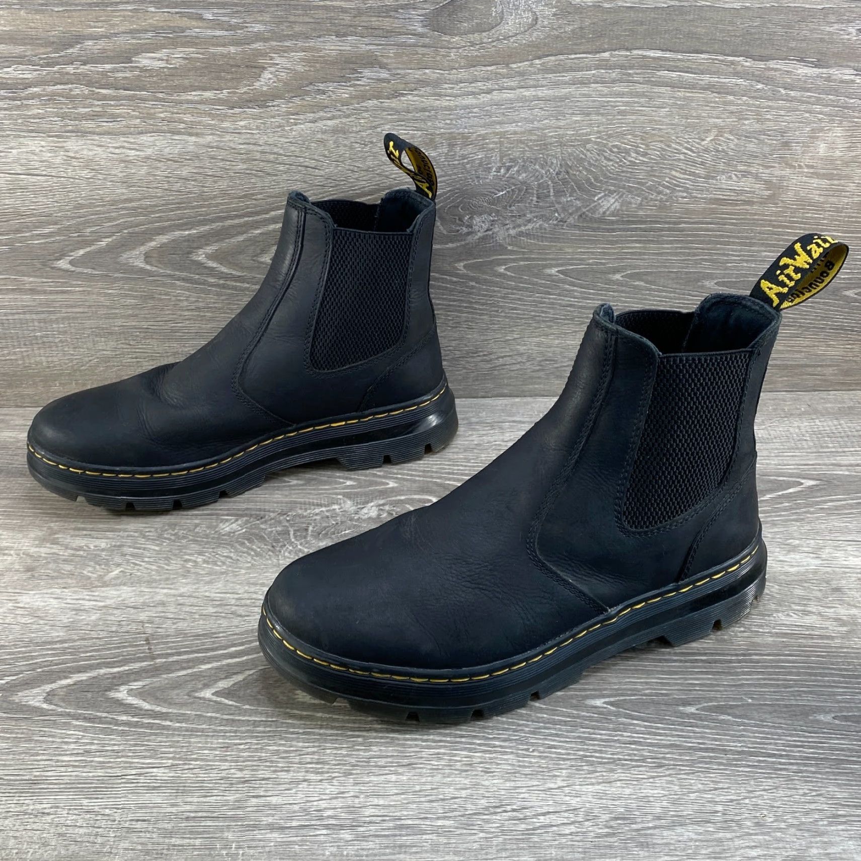 Dr. Martens Dr. Martens Chelsea Unisex Boots Leather Black 9 Mens 10 Womens Embury AirWair Chelsea Ankle Boots Size US 8 / IT 38 - 5 Thumbnail