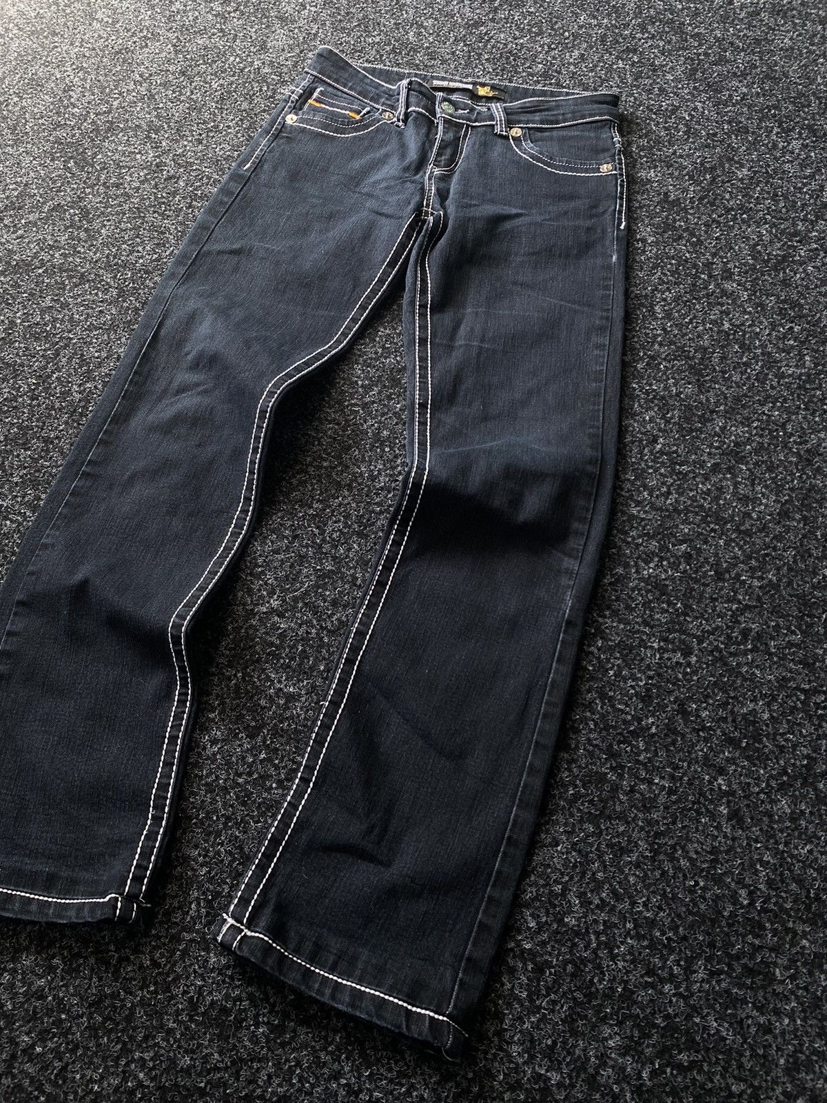 True Religion Vintage Flare True Religion Wide Leg Faded Wash Denim Size 29" - 4 Thumbnail