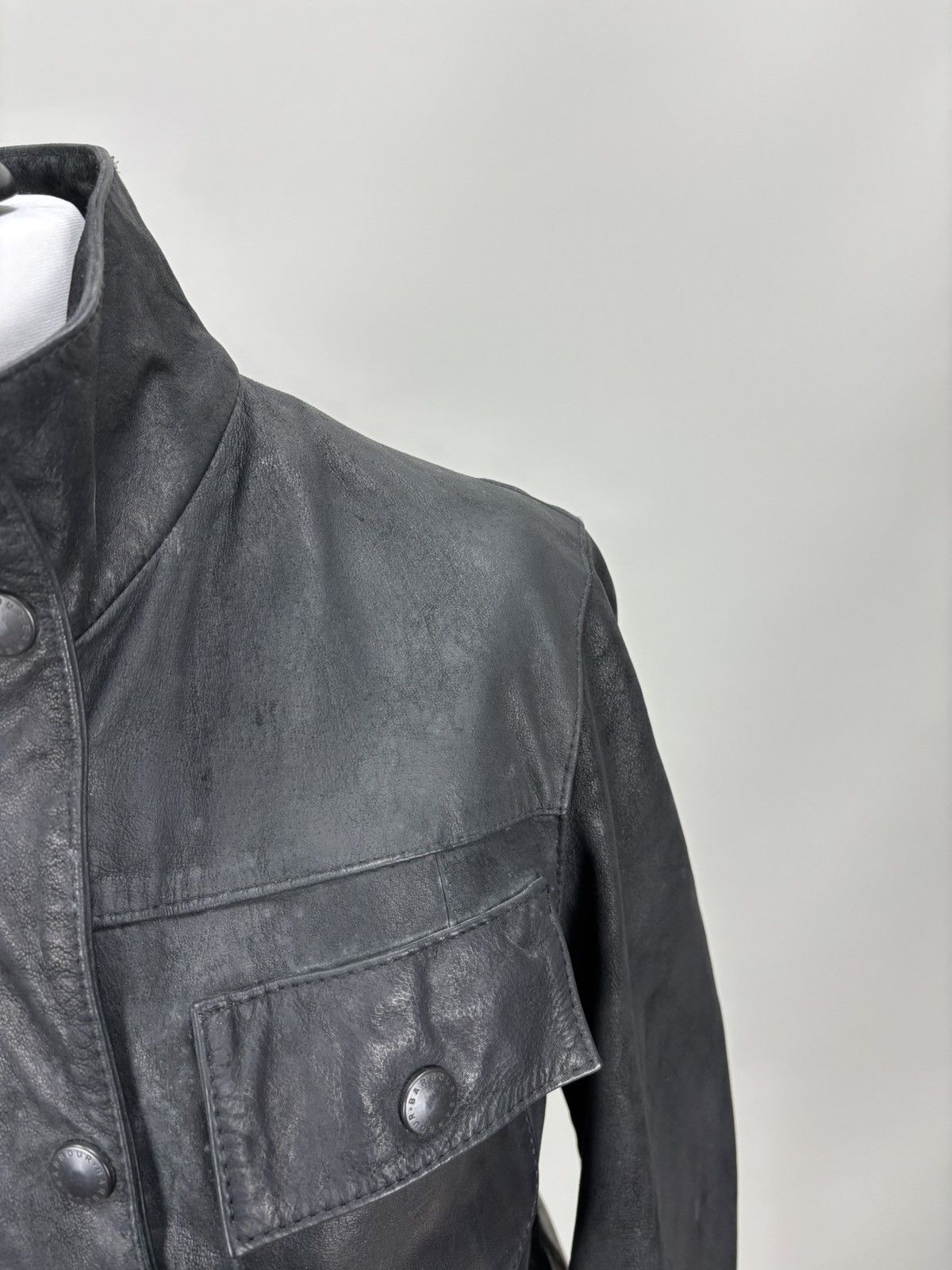 Barbour Womens leather jacket Barbour Size 6 Color Black Size M / US 6-8 / IT 42-44 - 5 Thumbnail