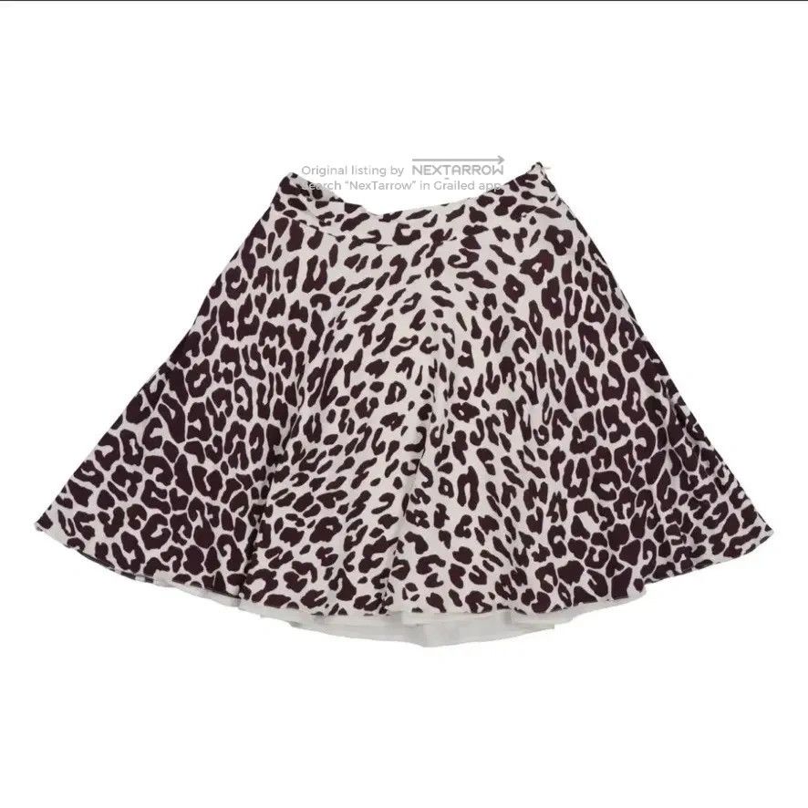 Miu Miu Leopard Silk Skirt 40 Cccc1 in Brown, Women's