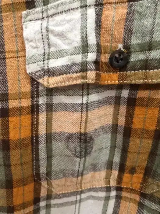Vintage Faded Flory Plaid Tartan Flannel Shirt 👕 Size US L / EU 52-54 / 3 - 4 Thumbnail