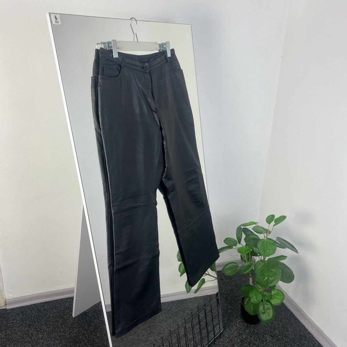 Leather Vintage Y2K Leather Biker Pants Avant Garde Style Size US 30 / EU 46 - 1 Thumbnail