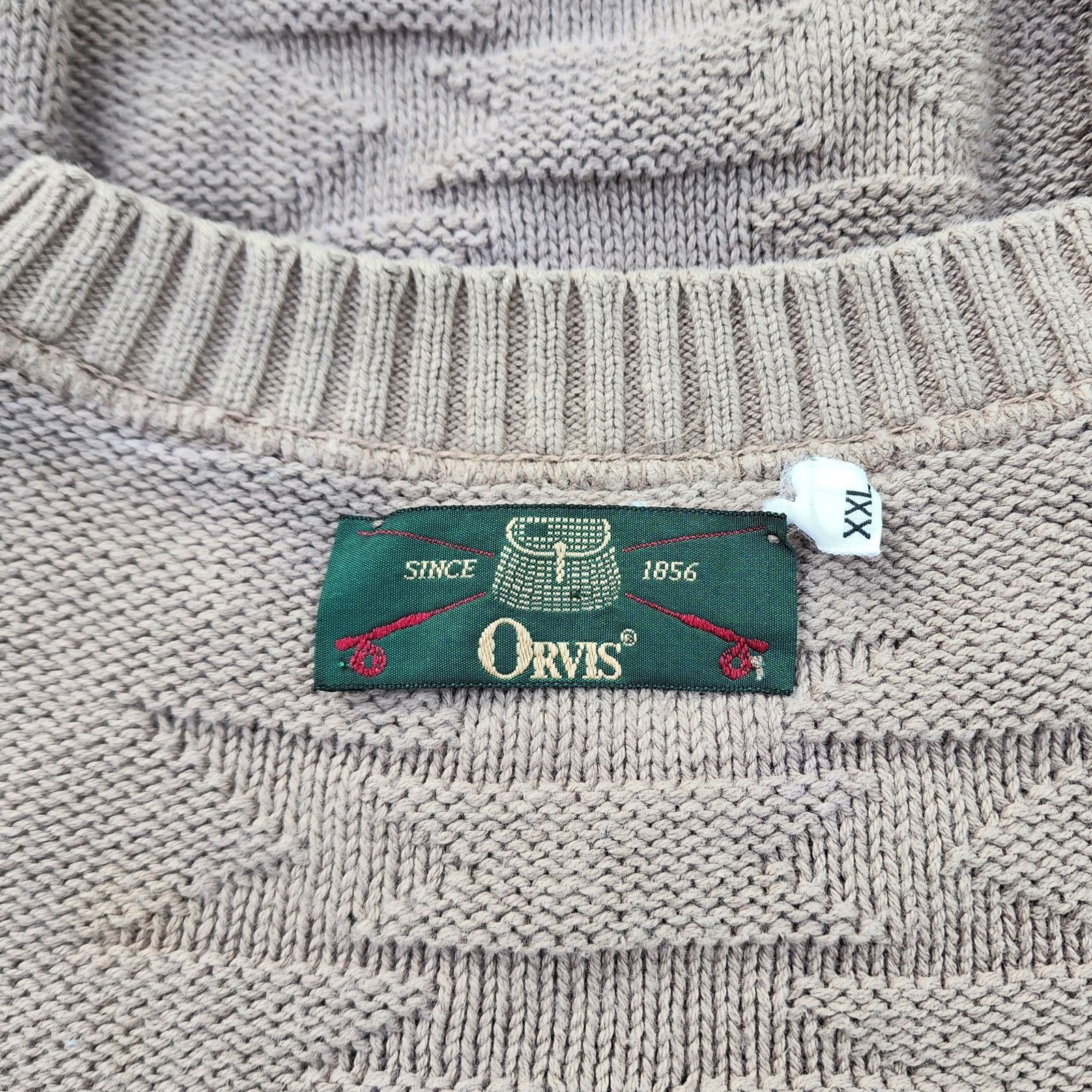 Orvis Orvis Aztec Crew Neck Cable Knit Sweater XXL Size US XXL / EU 58 / 5 - 3 Thumbnail