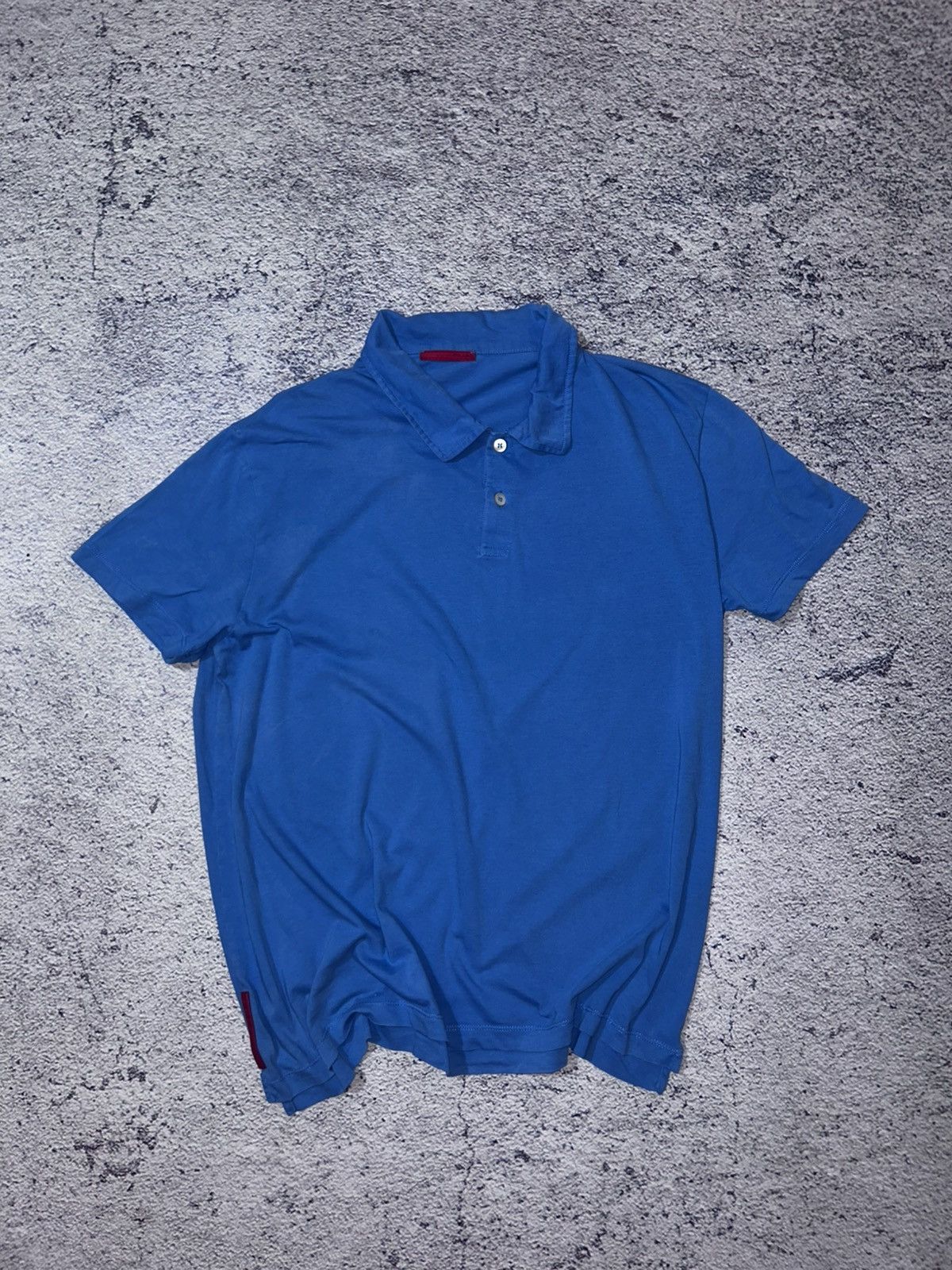 Prada Prada Blue Polo Shirt Made in Italy | Minimal Luxury Size US M / EU 48-50 / 2 - 1 Thumbnail