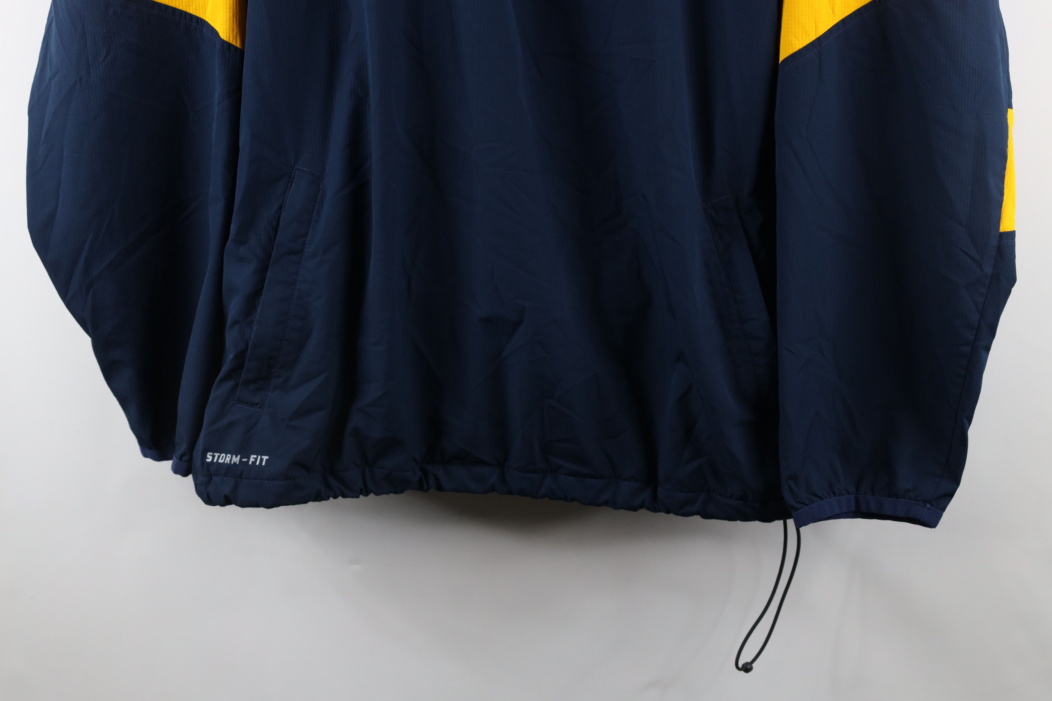 Nike × Vintage Vintage Nike Storm Fit Mini Swoosh Half Zip Jacket Blue Size US XXL / EU 58 / 5 - 4 Thumbnail