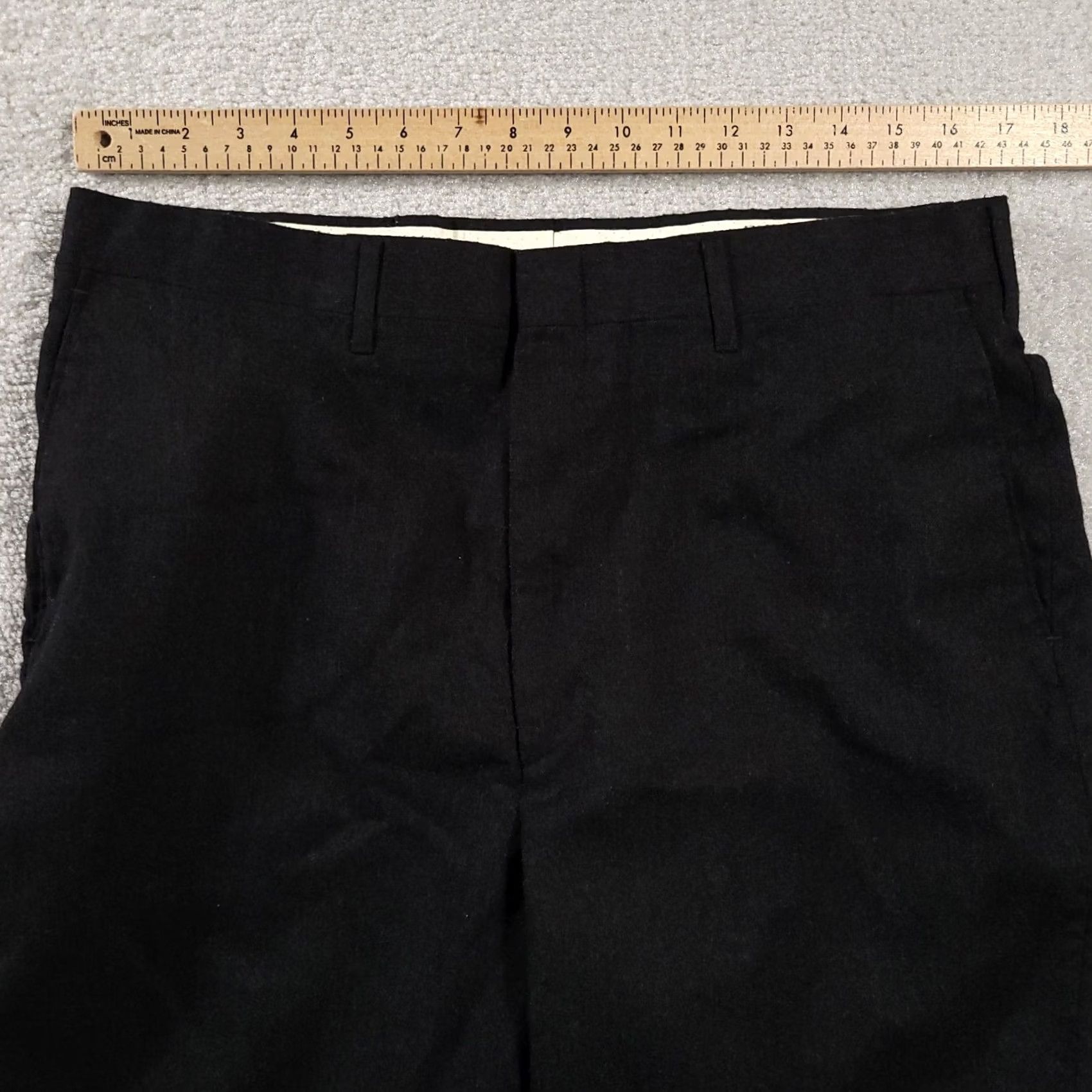 Haggar VINTAGE Haggar Imperial Dress Pants 36X30 Dark Gray Worsted Wool USA Men's Vtg By %100 Size US 36 / EU 52 - 4 Thumbnail