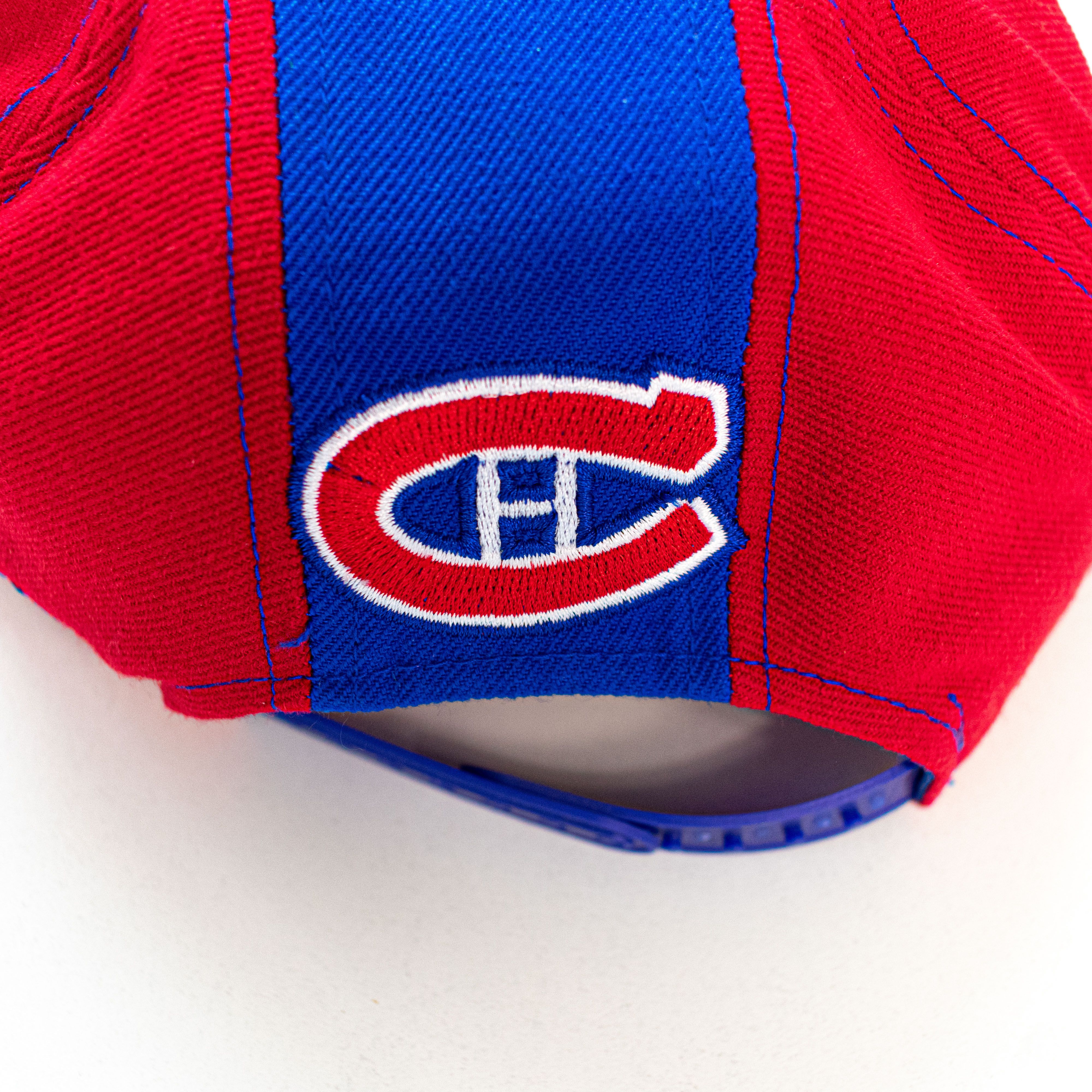NHL VTG 90s AJD Montreal Canadiens Double Line Snapback Hat Size ONE SIZE - 5 Thumbnail