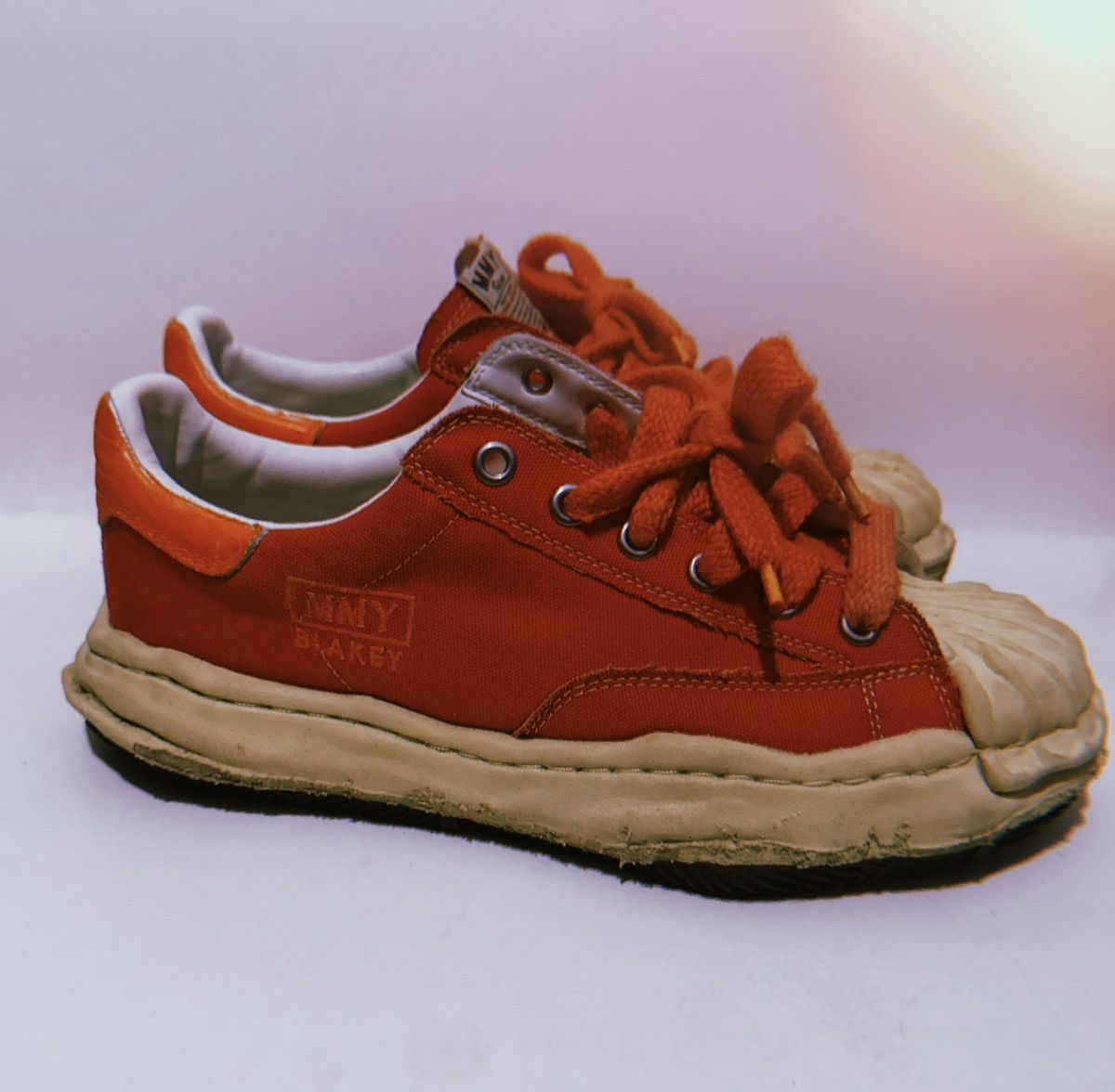 Maison MIHARA YASUHIRO Maison Mihara Yasuhiro MMY Blakey – Custom (Orange/White) Size US 11.5 / EU 44-45 - 2 Thumbnail