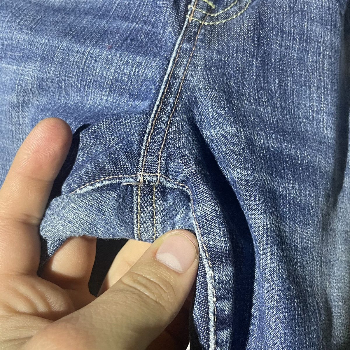 Evisu × Puma Vintage Evisu x Puma Baggy Blue Denim Jeans Y2K Rare Hype Size 30" / US 8 / IT 44 - 19 Thumbnail