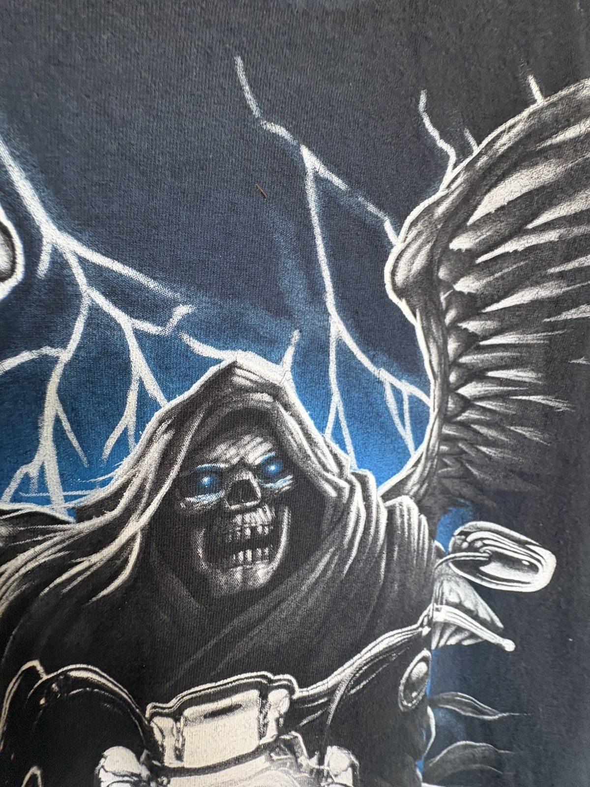 Vintage Vintage Y2K biker skull and angel wings T-Shirt Size US XXL / EU 58 / 5 - 4 Thumbnail