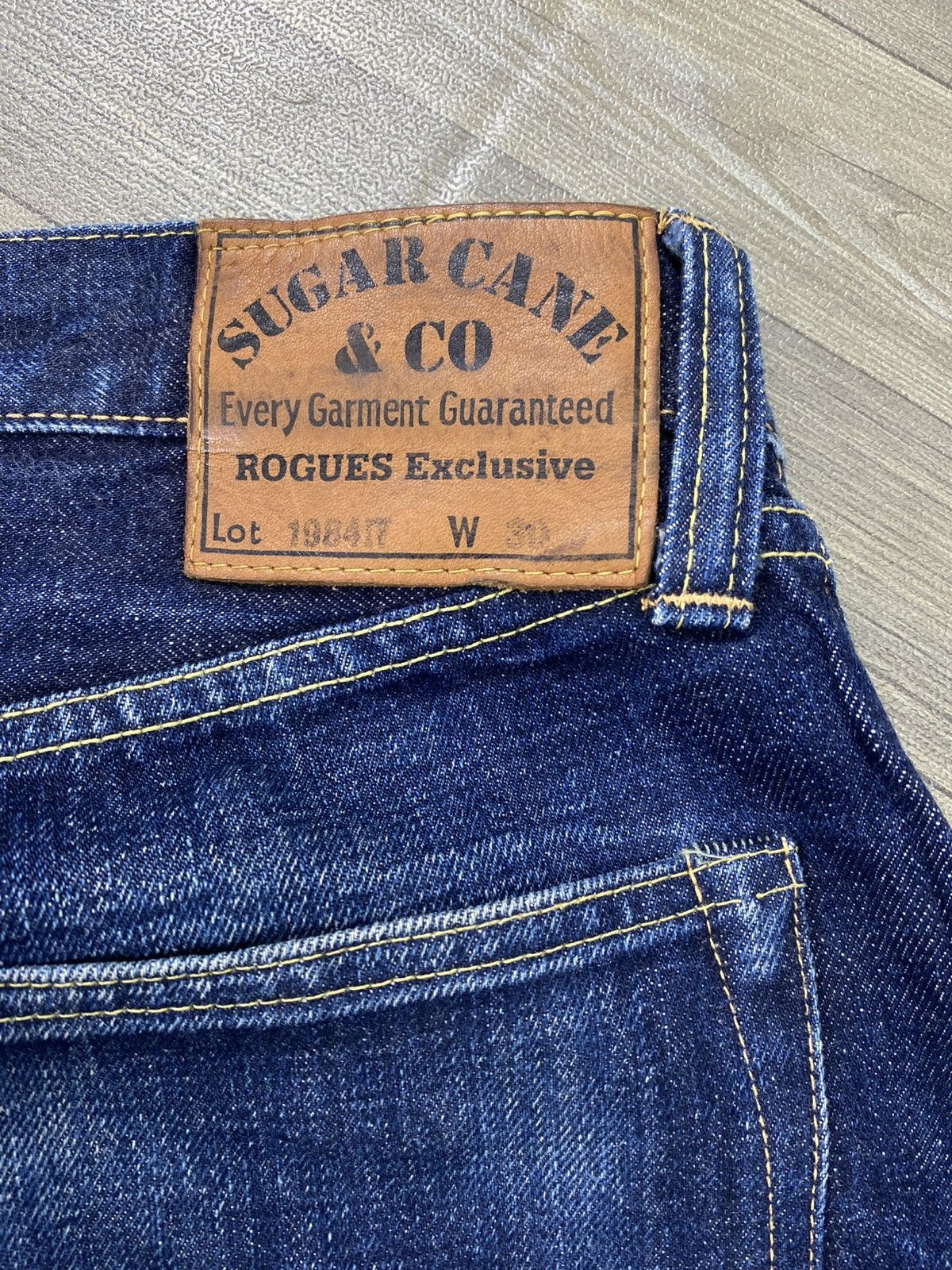 Sugar Cane Vintage Sugar Cane Rogues Exclusive Selvedge Indigo Denim Size US 30 / EU 46 - 16 Thumbnail