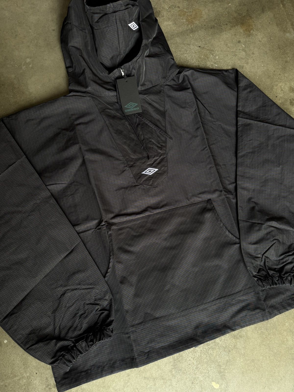 Slam Jam × Umbro DS Slam Jam Umbro Check Masked Anorak Jacket Navy Size US L / EU 52-54 / 3 - 3 Thumbnail