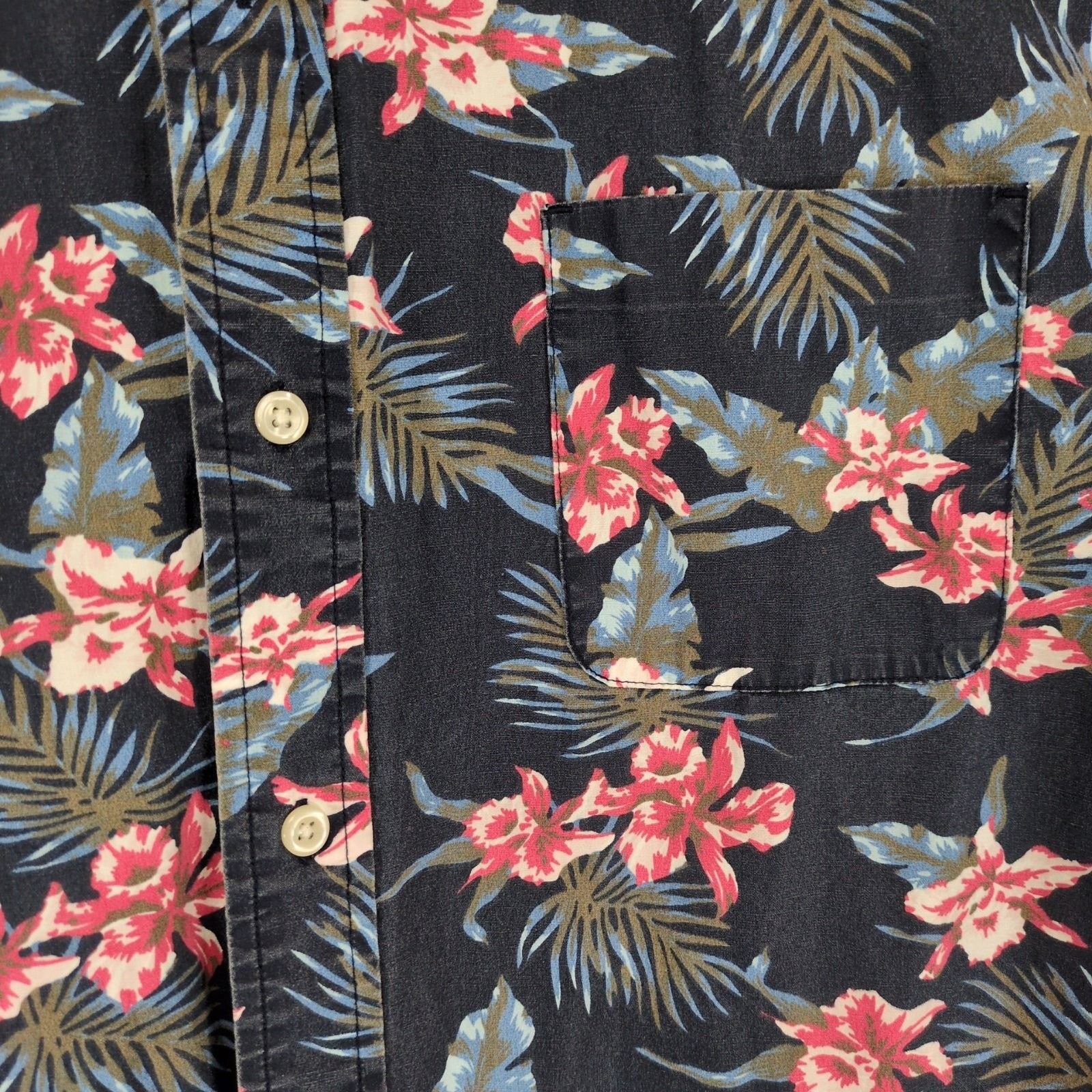 Chaps Chaps Men's XL Tropical Hawaiian Print Button Down Shirt Size US XL / EU 56 / 4 - 5 Thumbnail