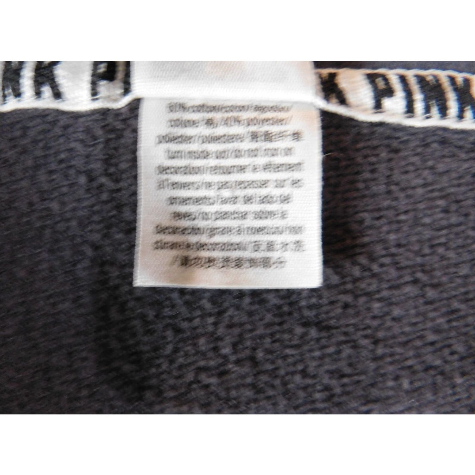 Victoria's Secret VICTORIA'S SECRET PINK Sweatshirt Pullover Crew Neck Long Sleeve Raglan Logo 1/4 Zip Stretch Size L / US 10 / IT 46 - 7 Thumbnail