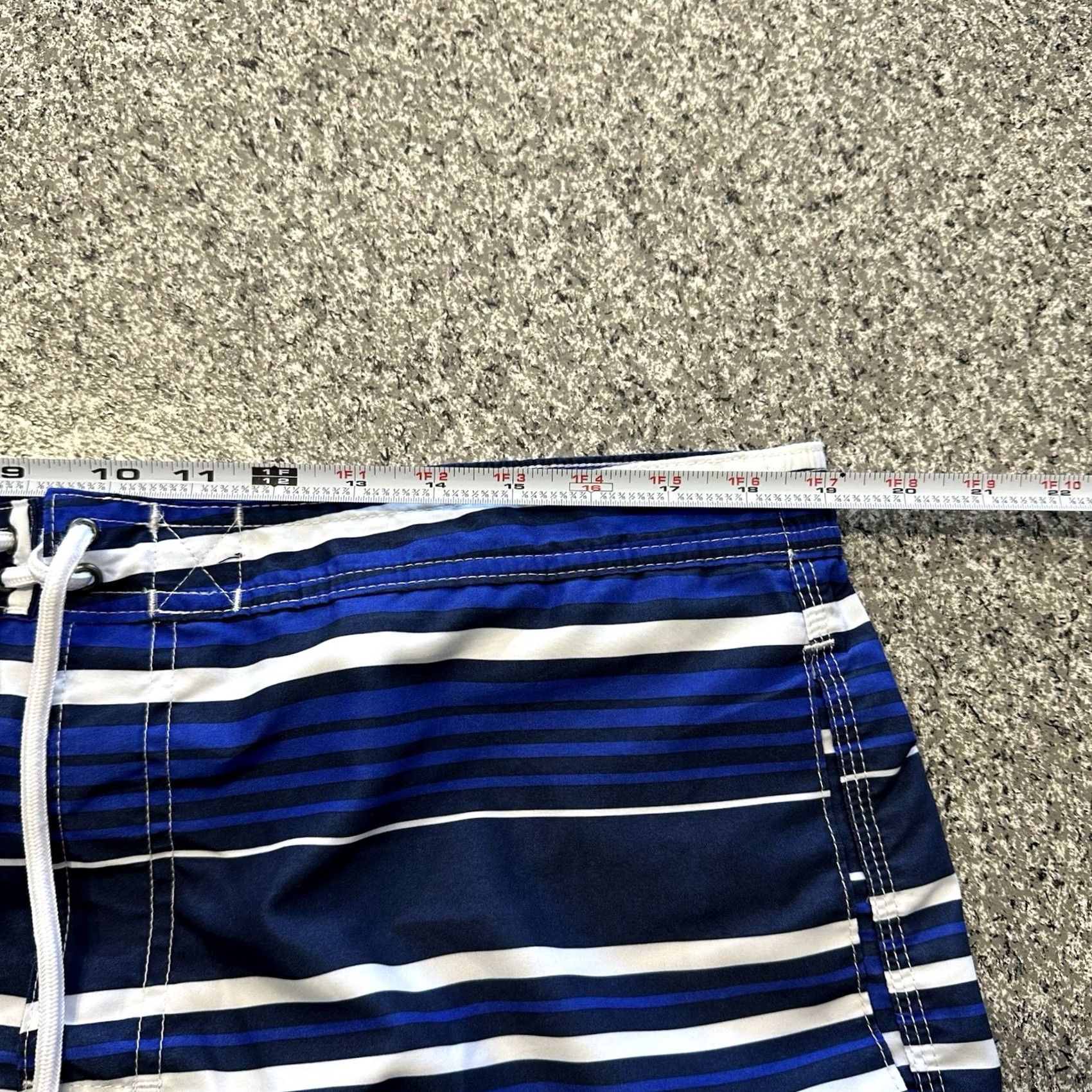 Chaps Chaps Stripped Navy Blue XL Boardshorts Trunks Shorts Pockets Lined Mens Size US 36 / EU 52 - 6 Thumbnail
