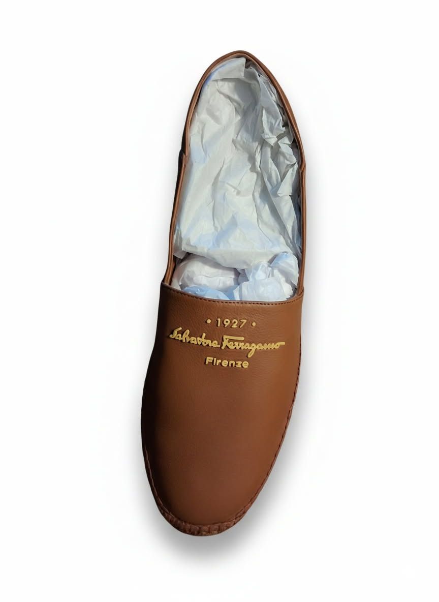 Salvatore Ferragamo Salvatore Ferragamo "Gus" Leather Espadrilles ♥️ – FULL SET Size US 12 / EU 45 - 2 Thumbnail