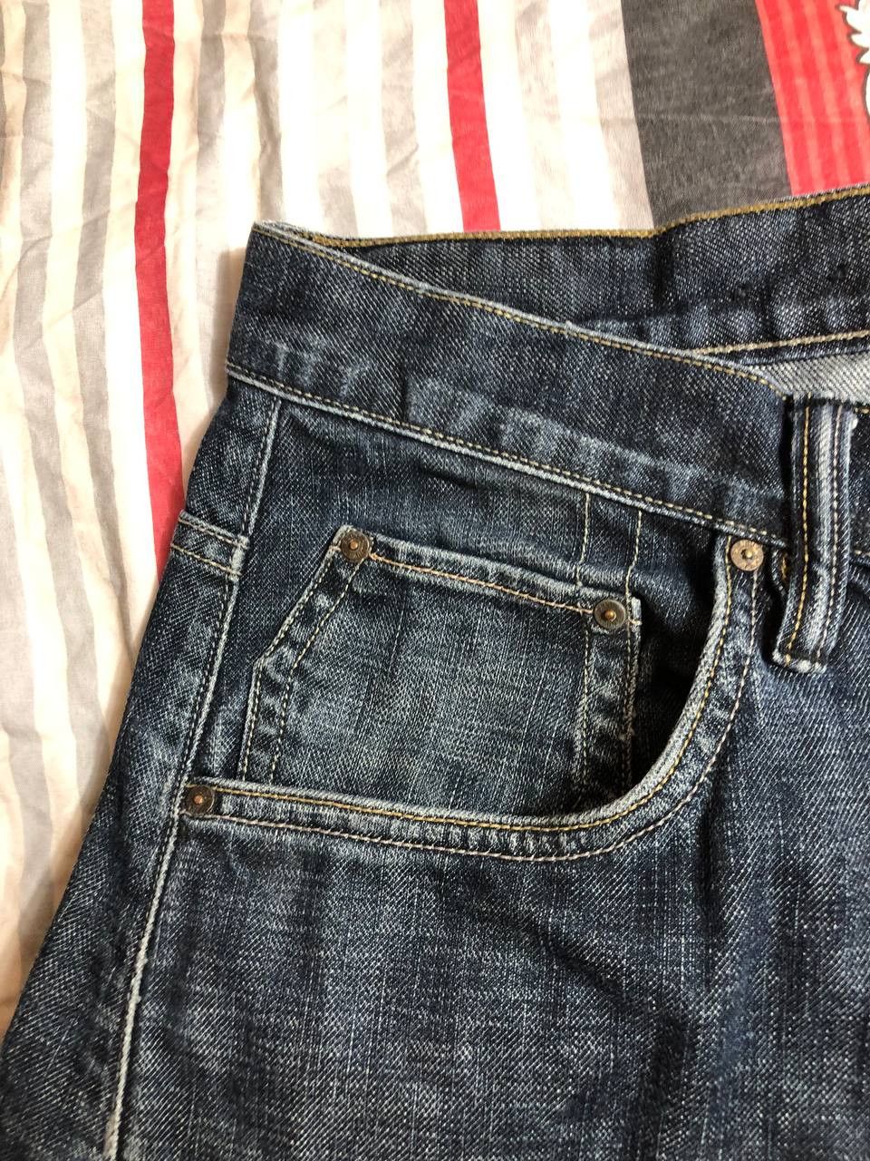 Allsaints Dirty Painted Distressed Thrashed Faded Baggy Jeans Y2K Size US 32 / EU 48 - 8 Thumbnail