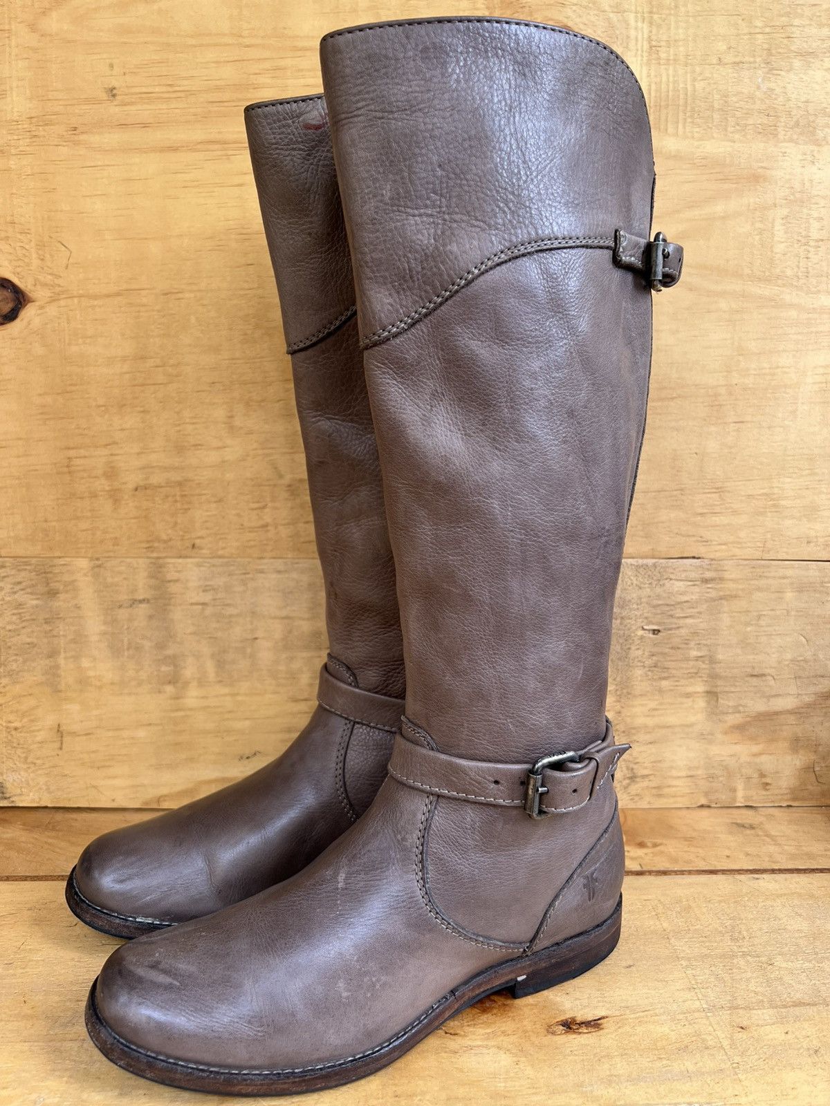 Frye Frye 'Phillip Riding' Tall Dark Brown Leather Boots Size US 8.5 / IT 38.5 - 2 Thumbnail