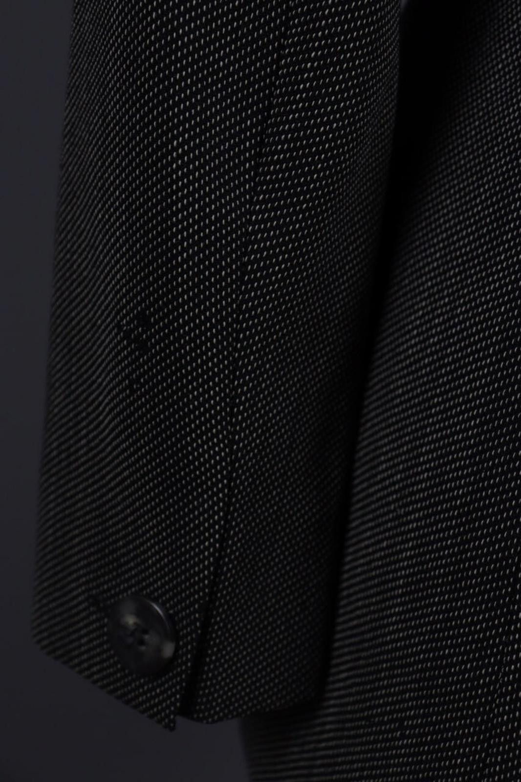 Designer Max Mara Gray Wool Double Breasted Blazer Jacket Size 40 / S Size S / US 4 / IT 40 - 11 Thumbnail