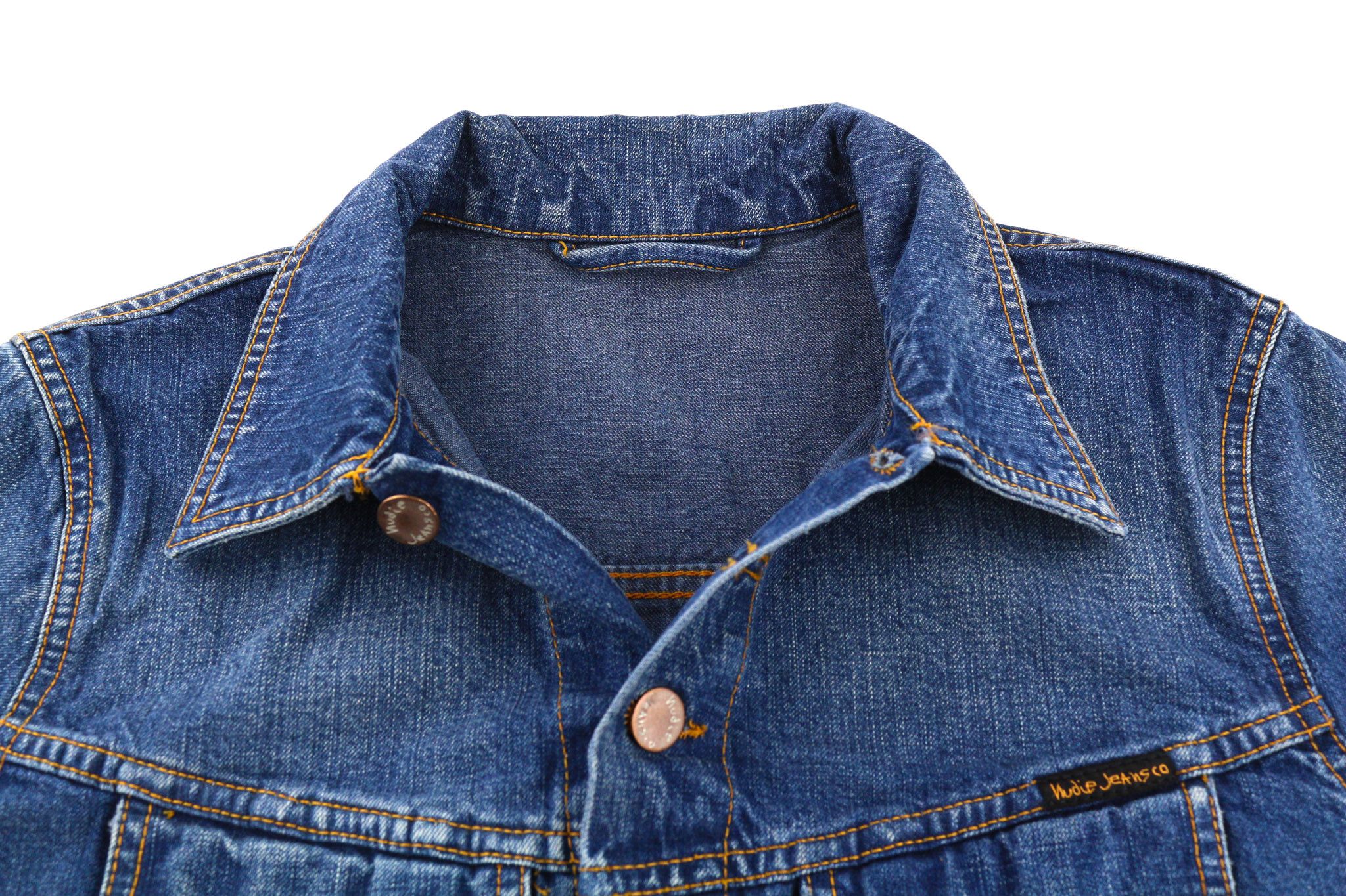 Nudie Jeans TERRY S Worn Washed Blue Denim Jacket 81602 Size US S / EU 44-46 / 1 - 4 Thumbnail