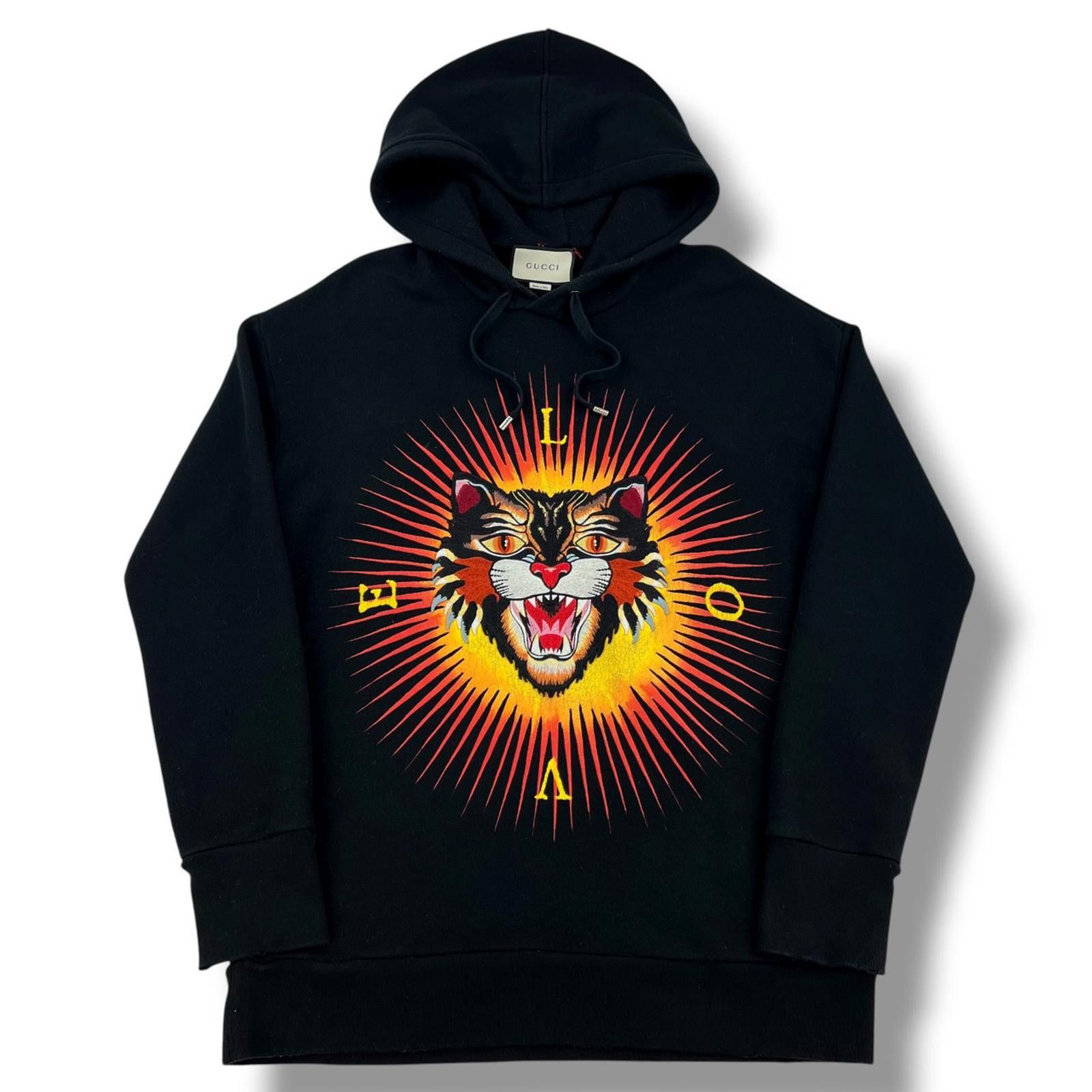 Gucci Gucci Angry Cat Applique Hoodie Size US S / EU 44-46 / 1 - 2 Thumbnail