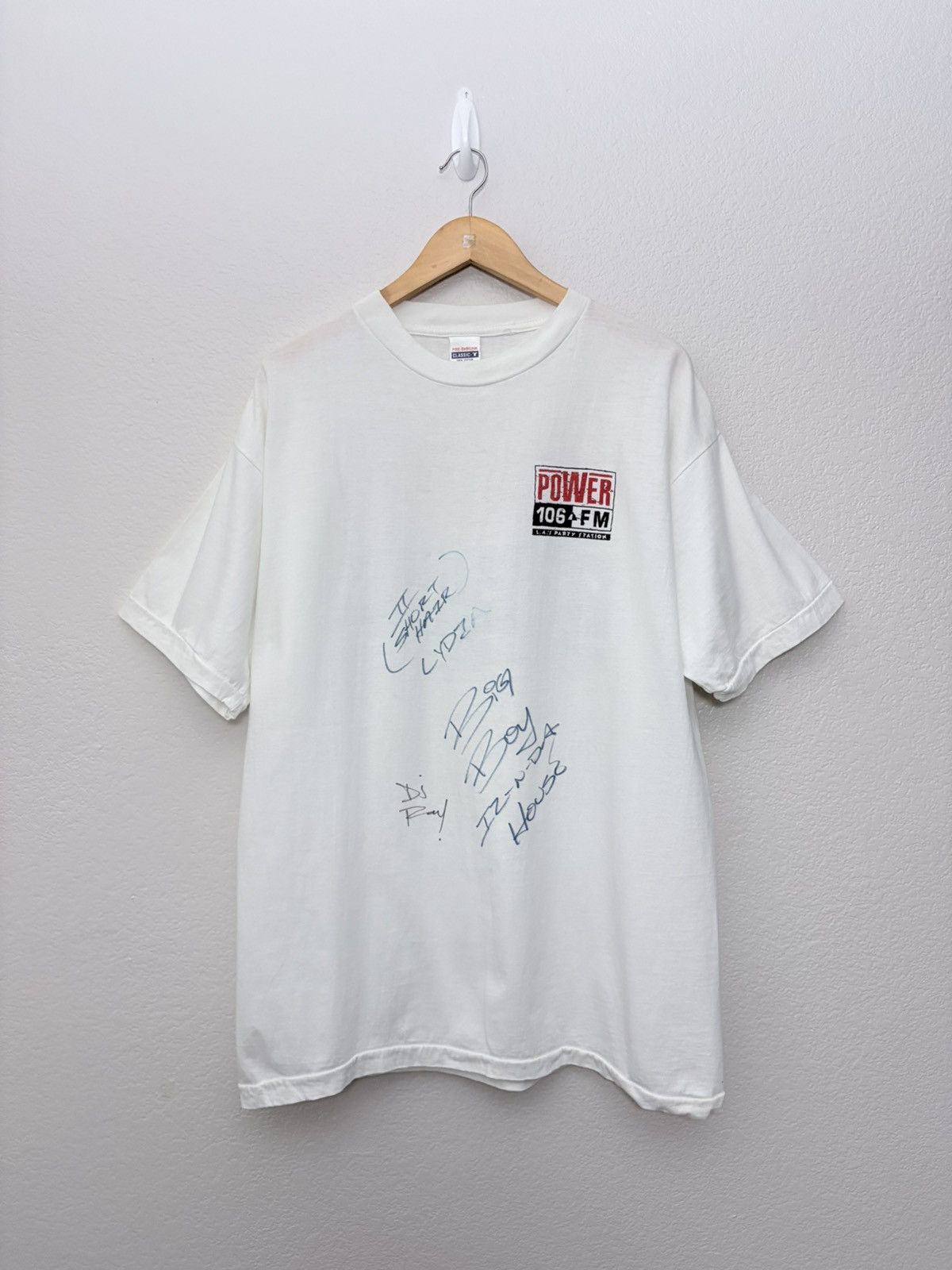 Rap Tees 90’s Power 106 FM Tee Signed by Big Boy DJ Ray and Lidia Size US XL / EU 56 / 4 - 1 Thumbnail