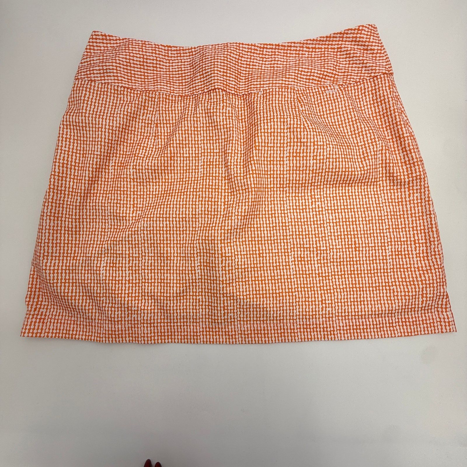 Izod IZOD XFG Orange Seersucker Print Golf Skort - Size 16 Size 38" / US 16 / IT 52 - 2 Thumbnail