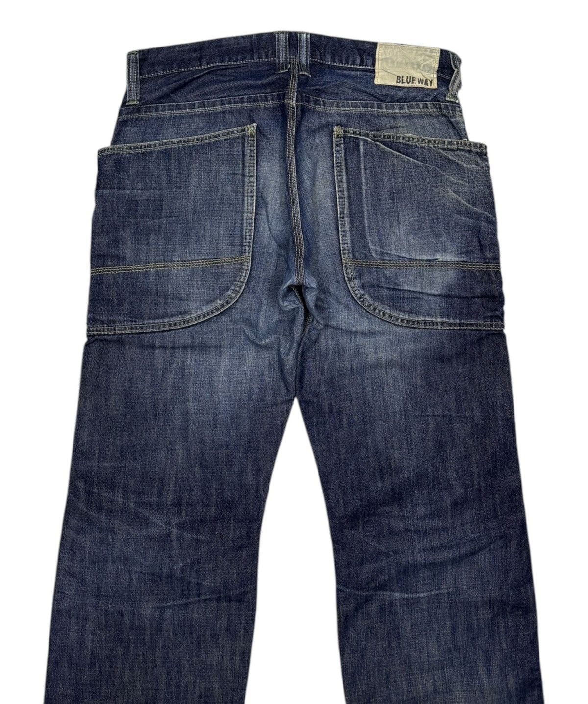 Hysteric Glamour 🔥BLUE WAY MADE IN NIPPON BAGGY JEANS DISTRESSED DENIM RARE Size US 33 - 6 Thumbnail