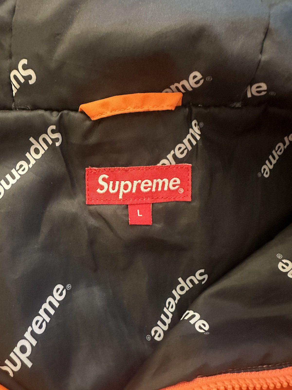Supreme Supreme hooded logo half zip pullover Size US L / EU 52-54 / 3 - 6 Thumbnail