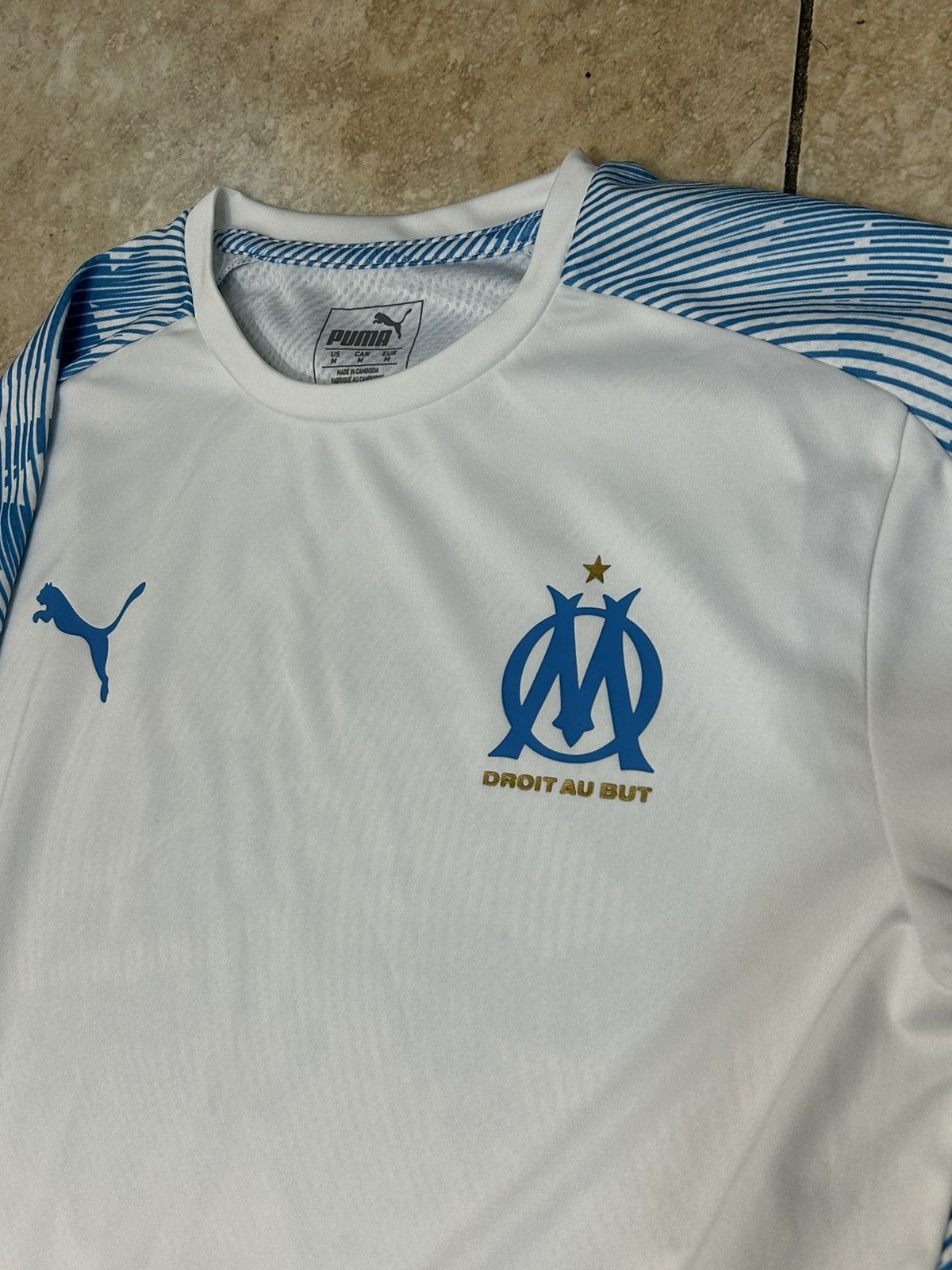 Puma Ligue One Marseilles 2019 Training Shirt Size US M / EU 48-50 / 2 - 2 Thumbnail