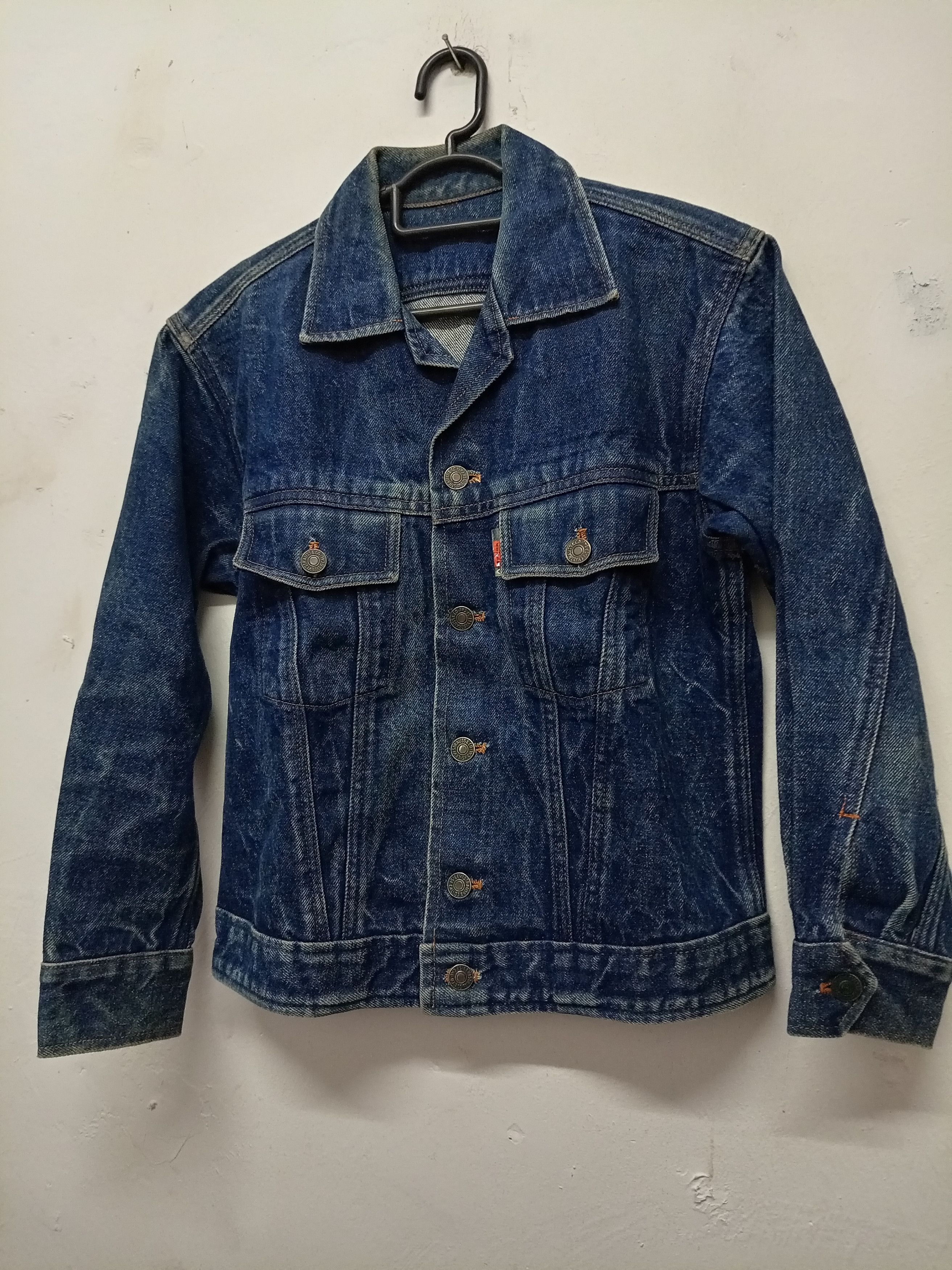 Levi s Rare Vintage Vintage levis big E orange tag denim jacket Grailed