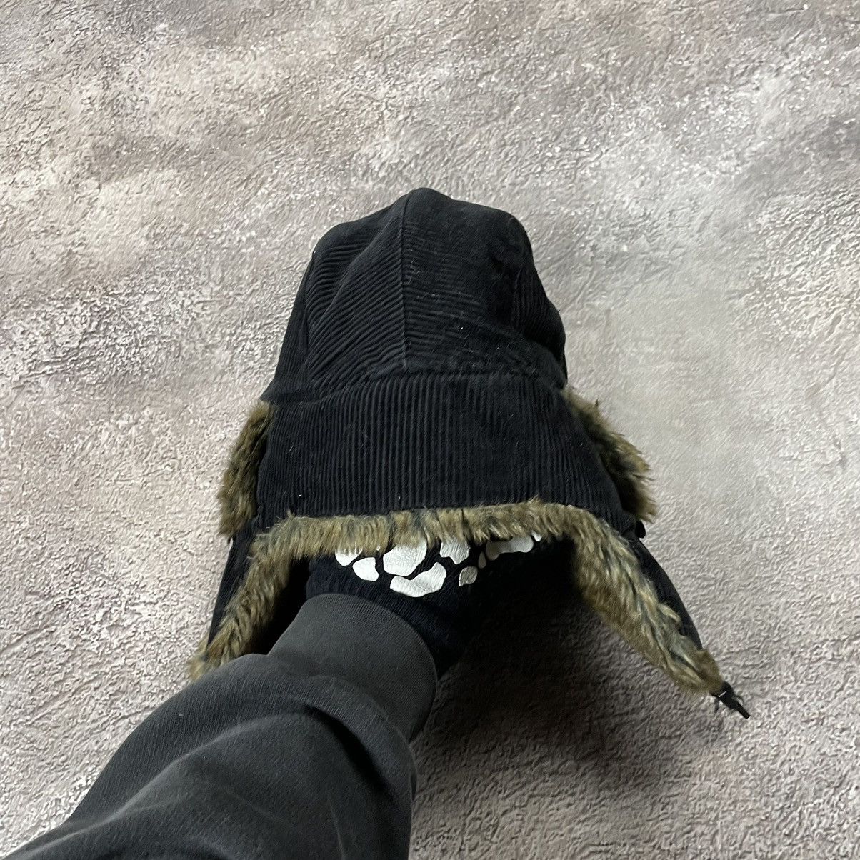 Vintage Vintage 90s Mohair Skeleton Gloves Beanie Alt Goth Faded OS Size ONE SIZE - 4 Thumbnail