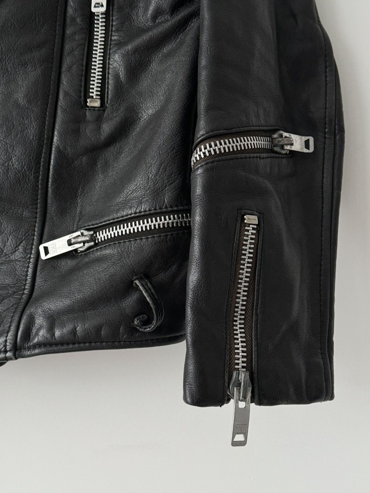 Leather × Vintage 1970s Vintage Texman Women’s Biker Punk Leather Lined Jacket Size S / US 4 / IT 40 - 4 Thumbnail