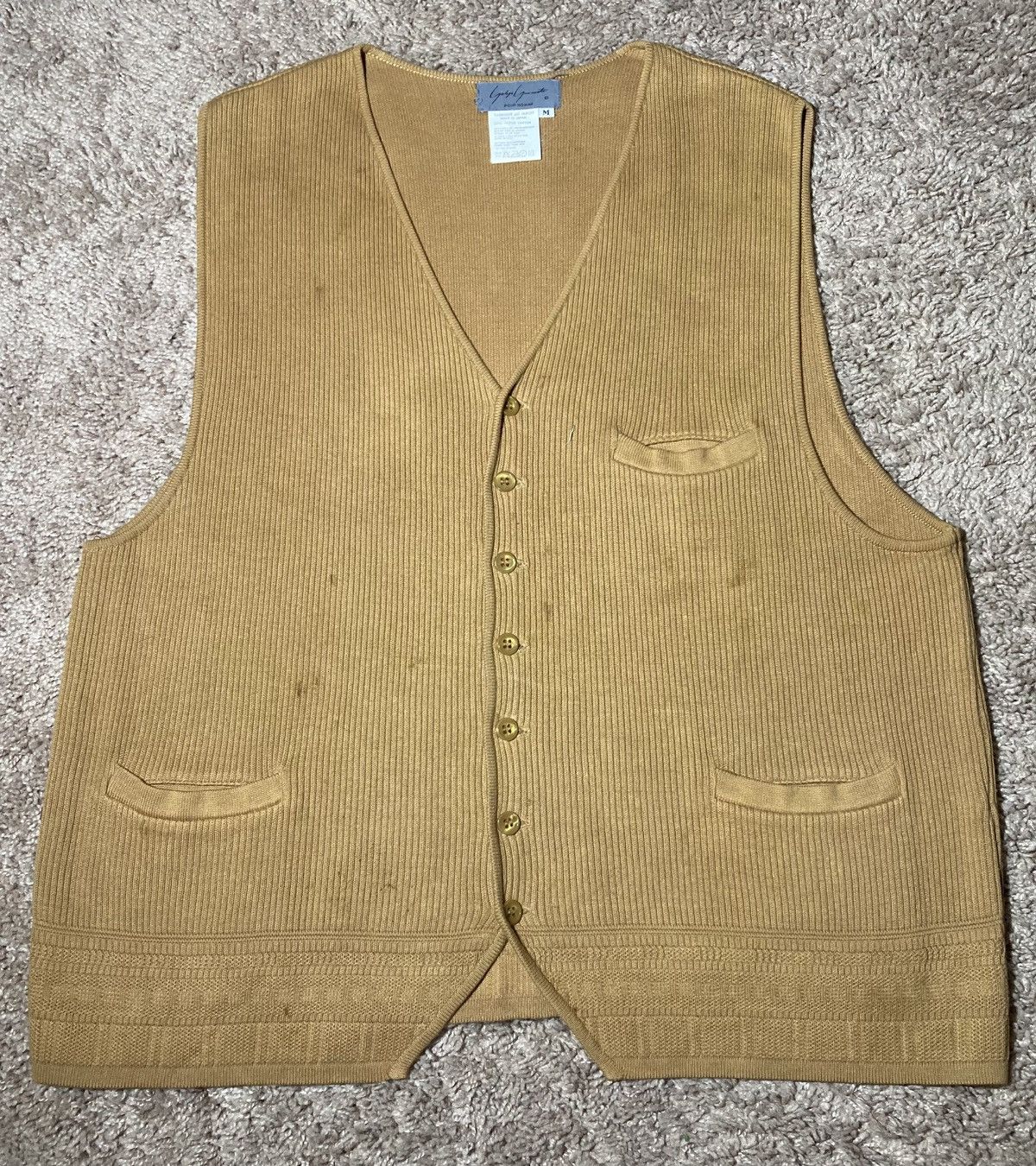 Yohji Yamamoto Vintage Yohji Yamamoto Pour Homme Vest Knit YYPH 90s Pipe M Size US M / EU 48-50 / 2 - 1 Thumbnail
