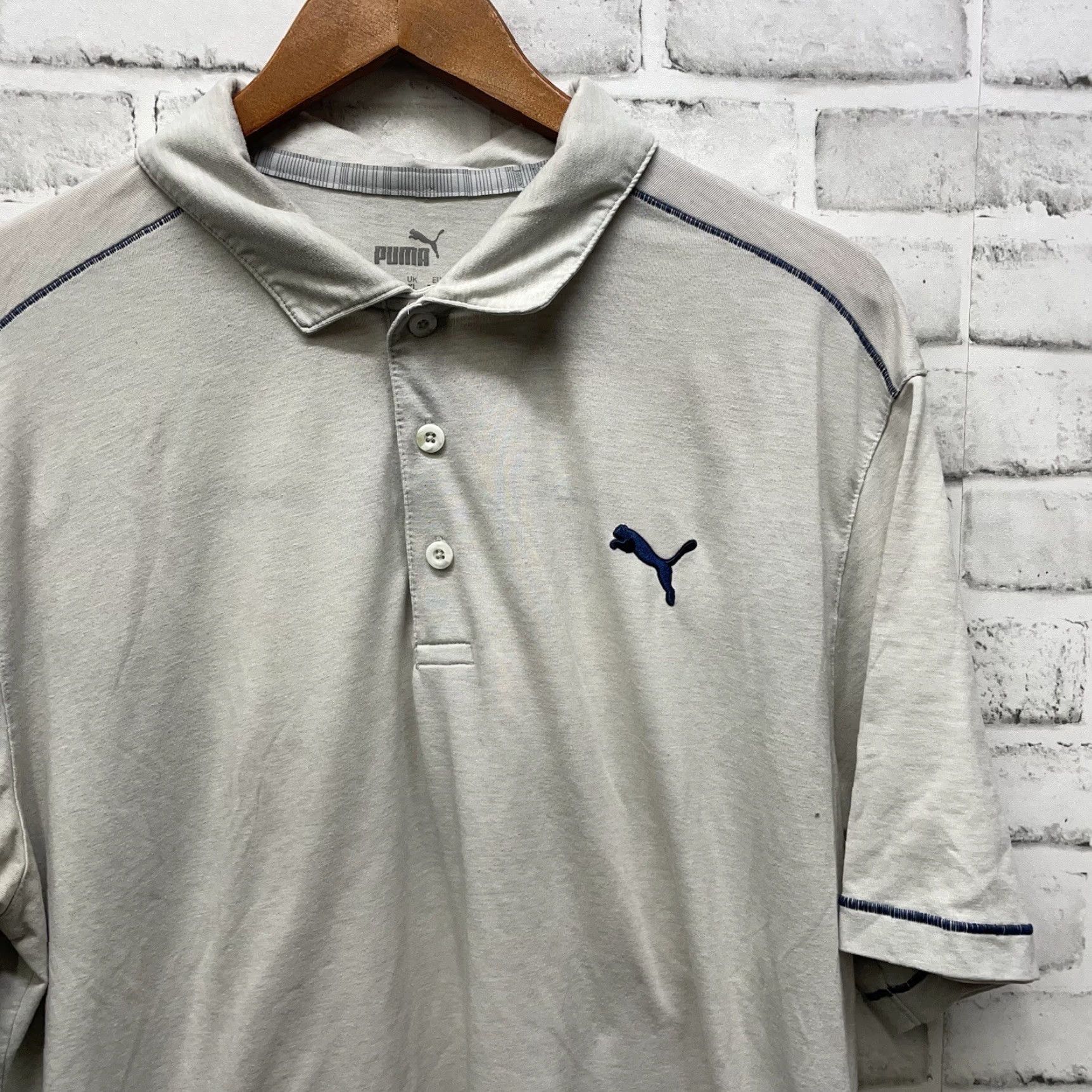 Puma Puma Polo Shirt Mens L Gray Stretchy Regular Size Shirt Size US L / EU 52-54 / 3 - 2 Thumbnail