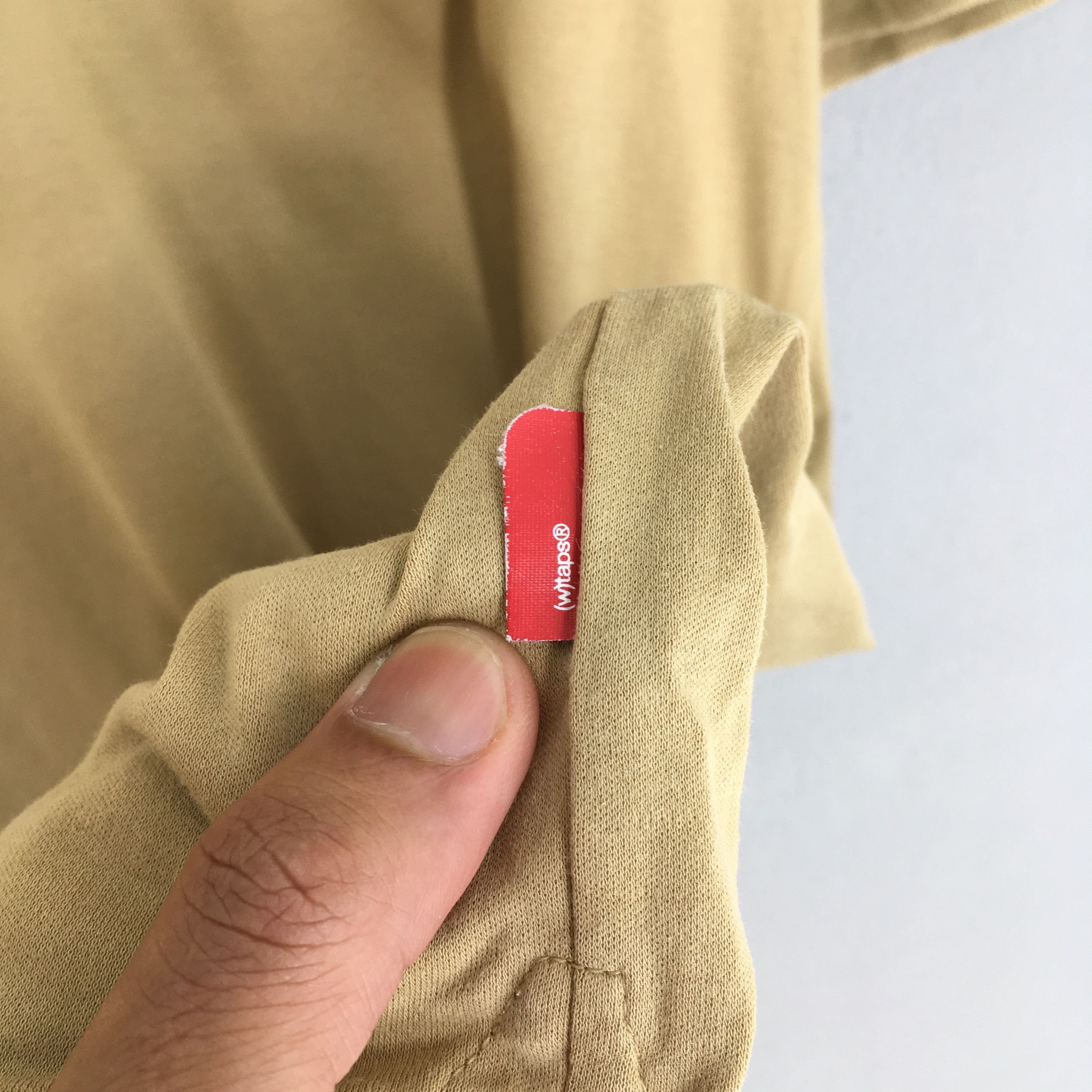 Wtaps Vintage Wtaps Japan Plain Khaki Polos Shirt Large Size US L / EU 52-54 / 3 - 6 Thumbnail