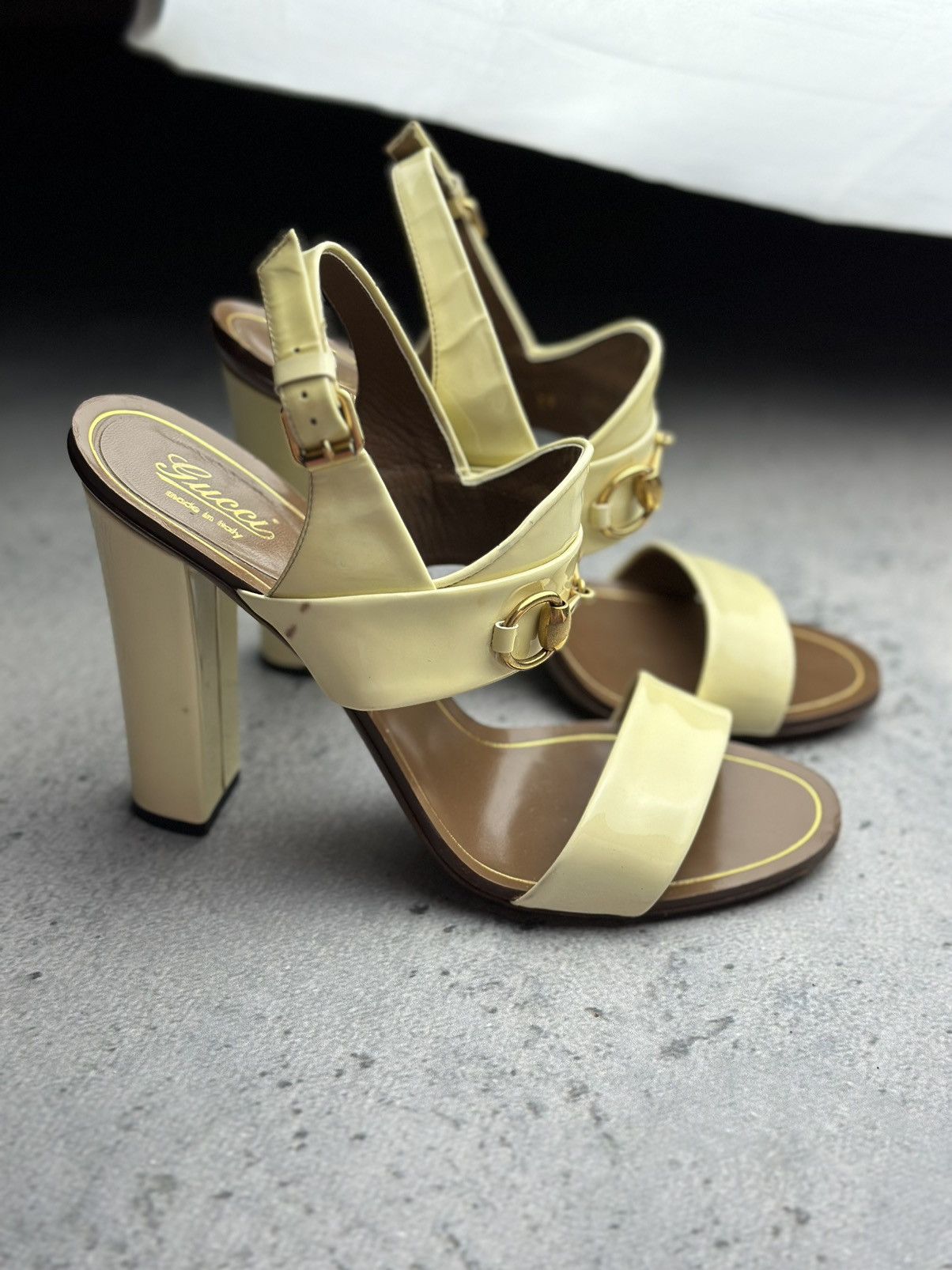 Gucci Gucci Leather Alyssa Horsebit Ankle Strap Sandals y2k Rare Size US 9 / IT 39 - 5 Thumbnail