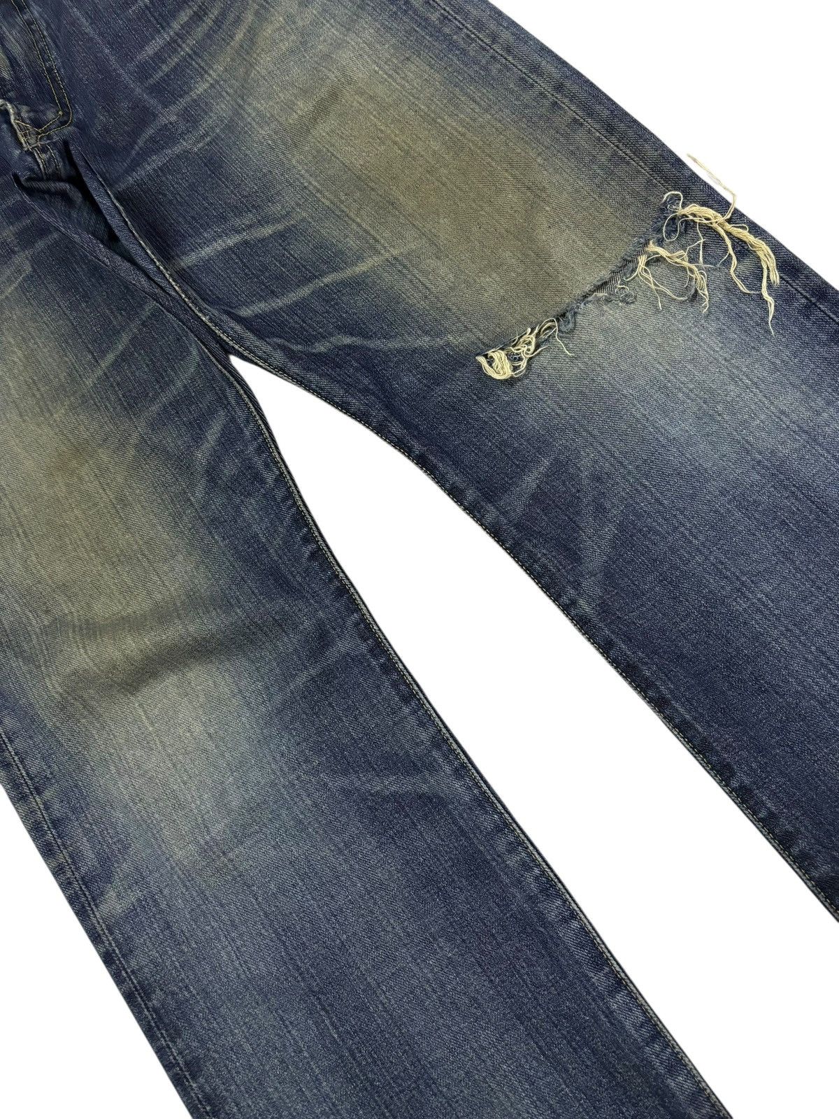 Edwin Vtg Edwin XV Japan Distressed Jeans Size US 35 - 4 Thumbnail