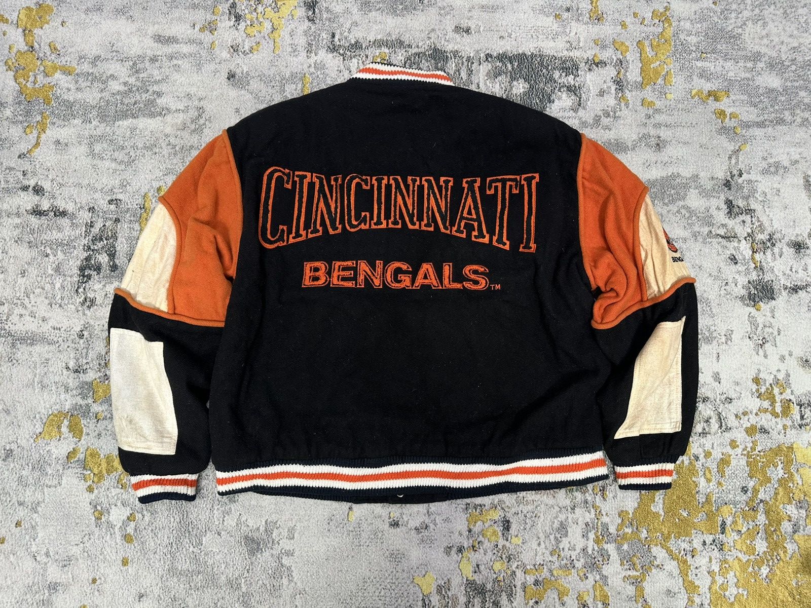 NFL Vintage 90s NFL Cincinnati Bengals Wool Varsity Jacket Size US XL / EU 56 / 4 - 2 Thumbnail
