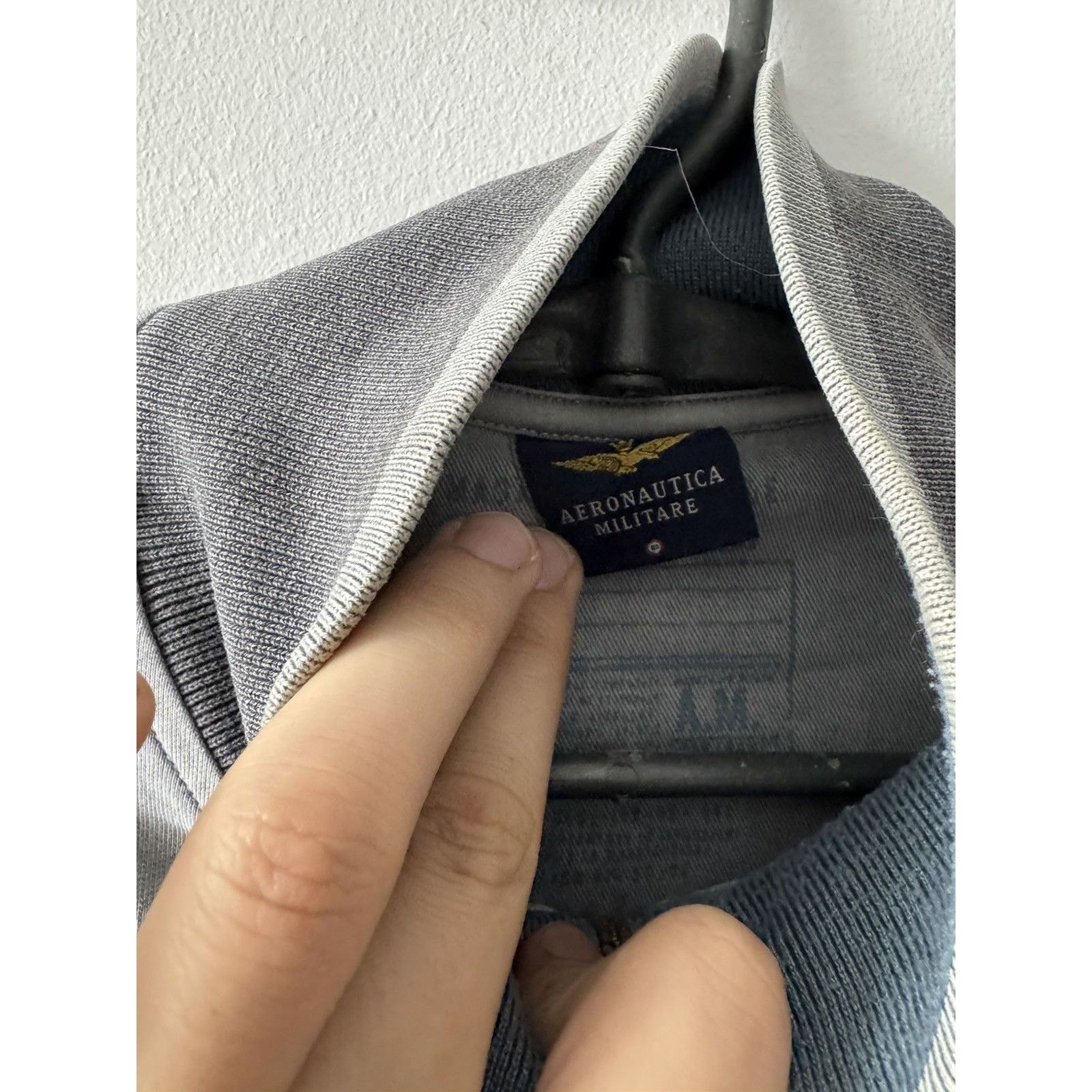 Aeronautica Militare Y2K Vintage Avantgarde Aeronautica Gray Zip Sweatershirt Size US M / EU 48-50 / 2 - 5 Thumbnail