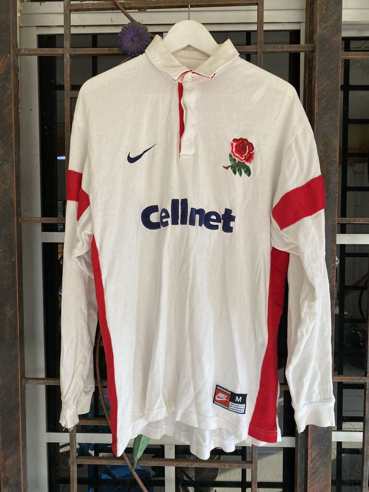 Nike Nike England Rugby Team Distressed Size US M / EU 48-50 / 2 - 1 Thumbnail