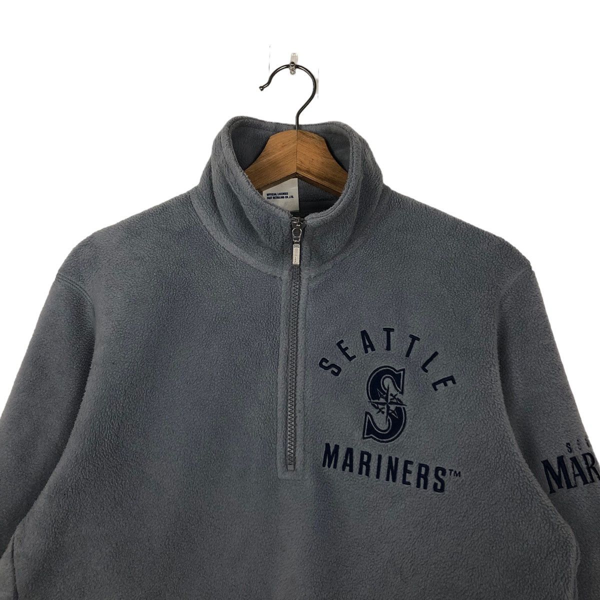 Japanese Brand 🔥90’s Vintage MLB Seatte Marines Fleece Jacket Big Logo Size US M / EU 48-50 / 2 - 3 Thumbnail