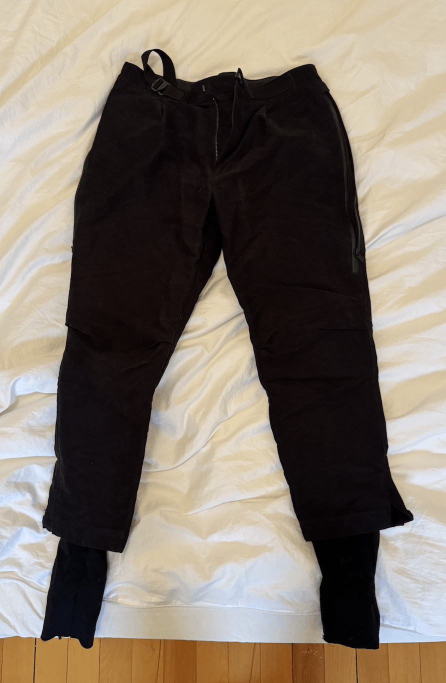 The Viridi-anne Black Water-Repellent Trousers Size US 32 / EU 48 - 1 Thumbnail