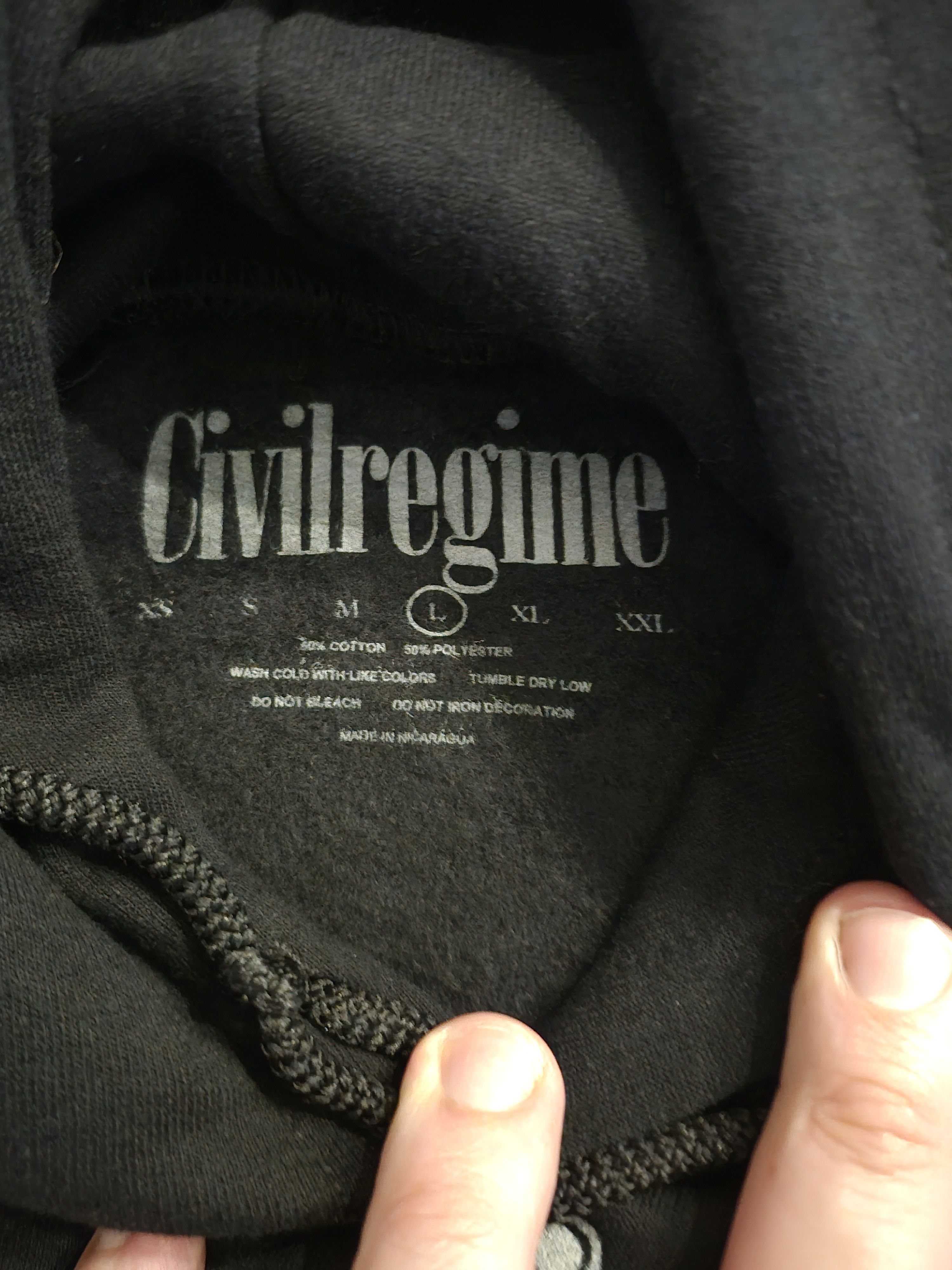 Civil Regime Civil Regime Black Hoodie Size Large Size US L / EU 52-54 / 3 - 4 Thumbnail