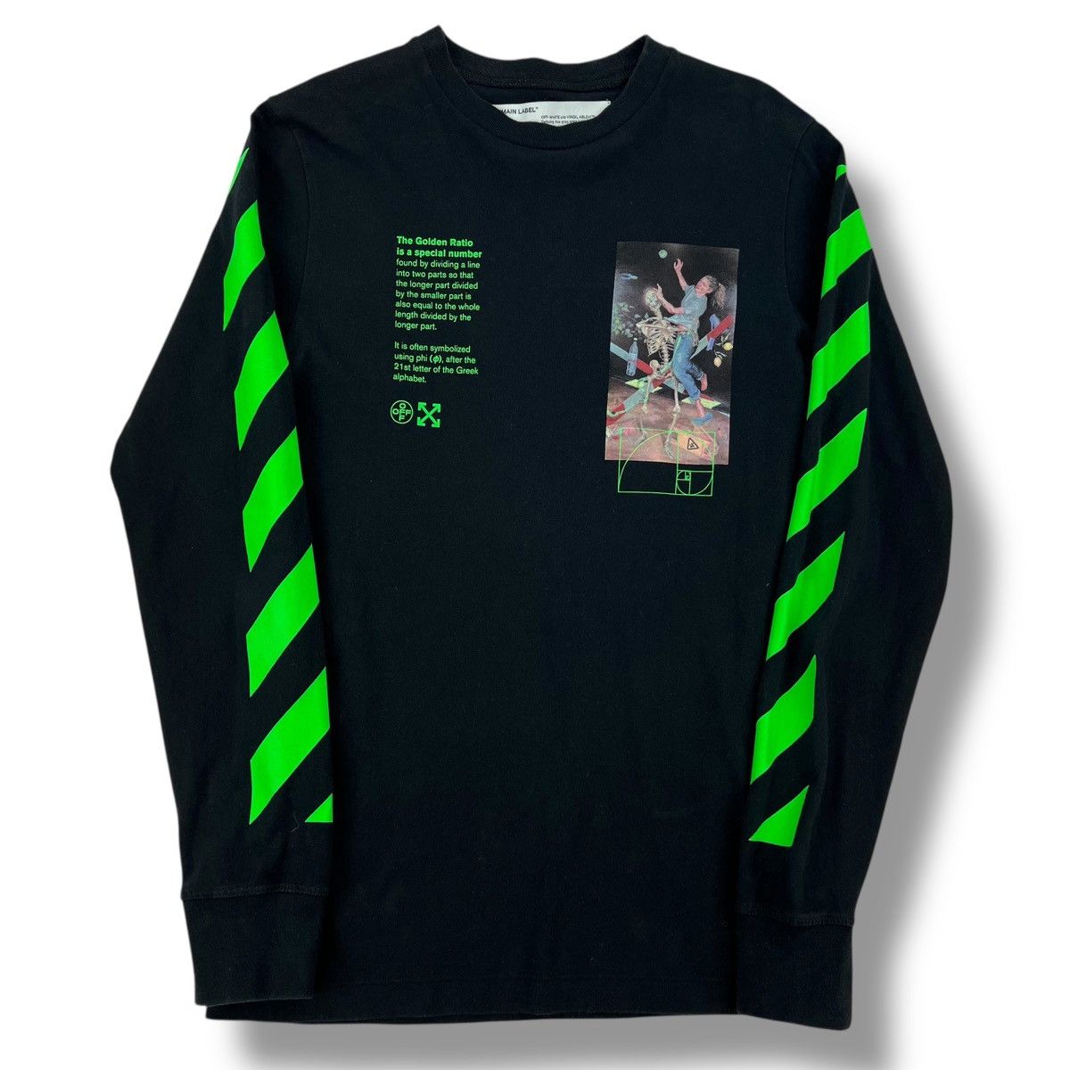 Off-White Off-White Pascal Skeleton Black Long Sleeve T Shirt Size US XS / EU 42 / 0 - 3 Thumbnail