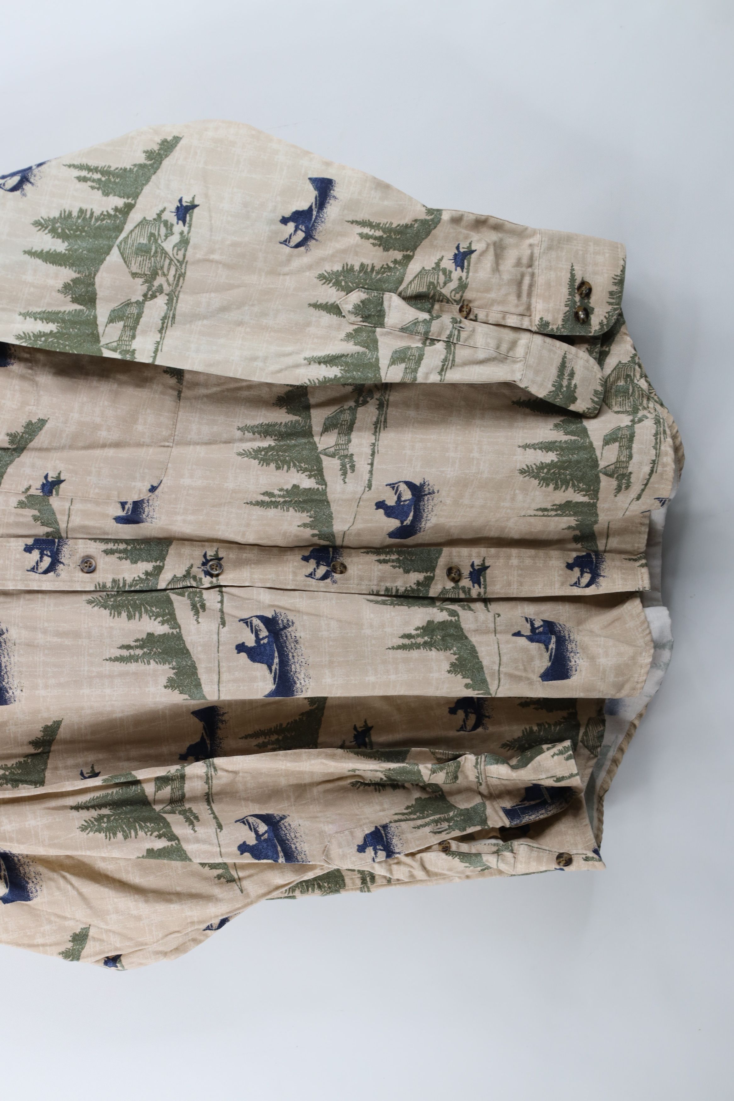 Vintage Vintage Streetwear Nature All Over Print Button Down Shirt Size US L / EU 52-54 / 3 - 3 Thumbnail