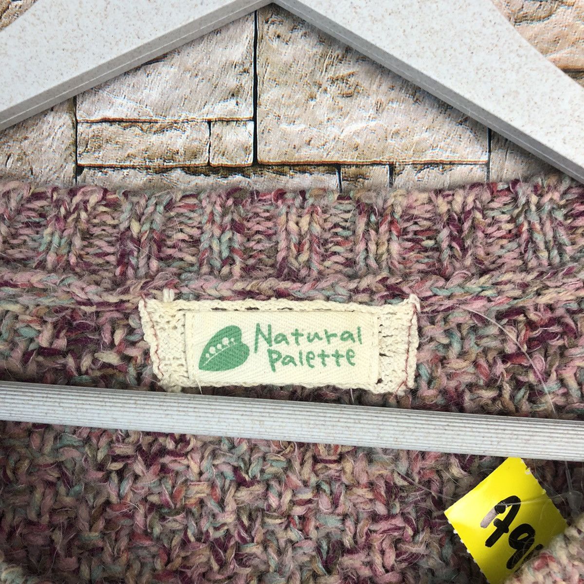 Homespun Knitwear × Japanese Brand × Vintage Natural Palette Pink Knitwear #A914 Size M / US 6-8 / IT 42-44 - 9 Thumbnail