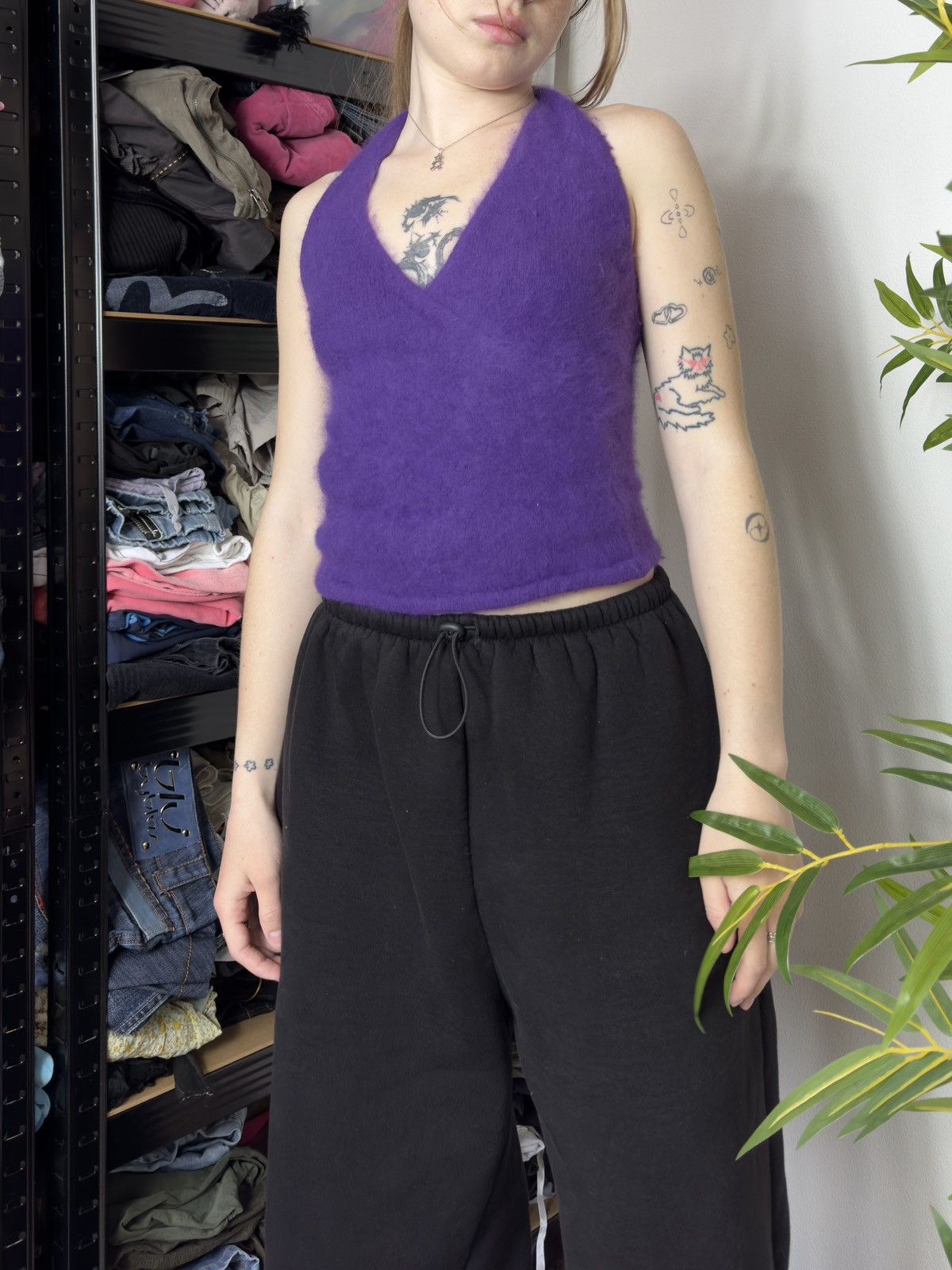 Mango VINTAGE MANGO ANGORA 2000s TANK TOP Size XS / US 0-2 / IT 36-38 - 2 Thumbnail