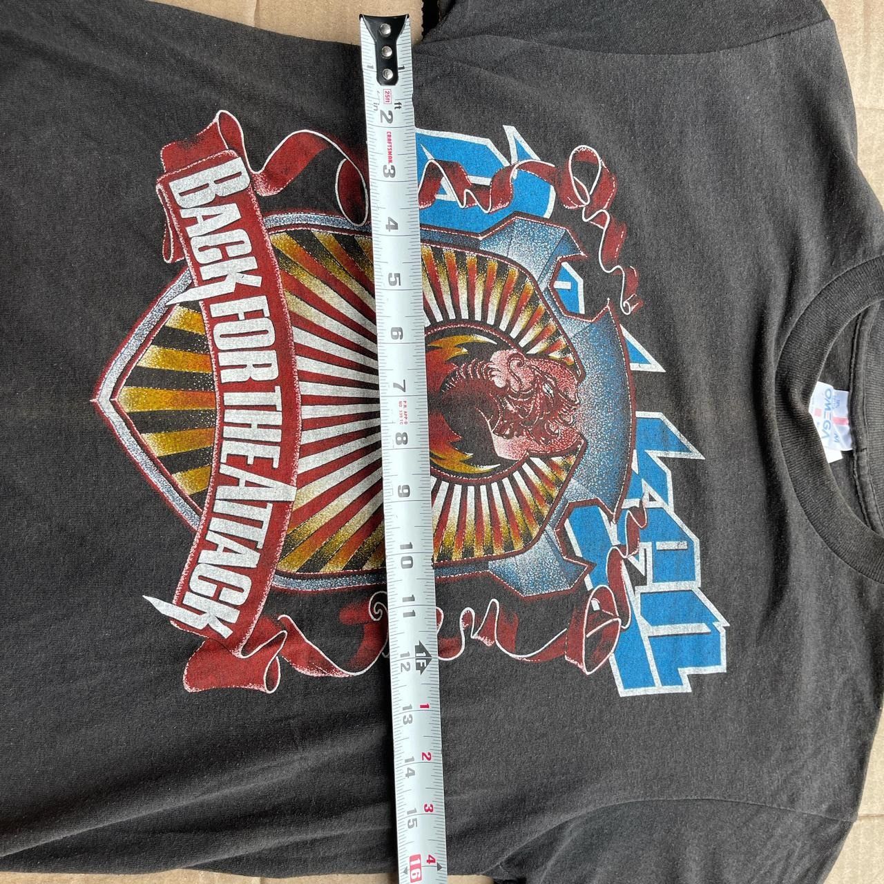 Vintage Vintage Dokken Burning Like A Flame Concert Tour Rare 80s Ro Size US M / EU 48-50 / 2 - 4 Thumbnail