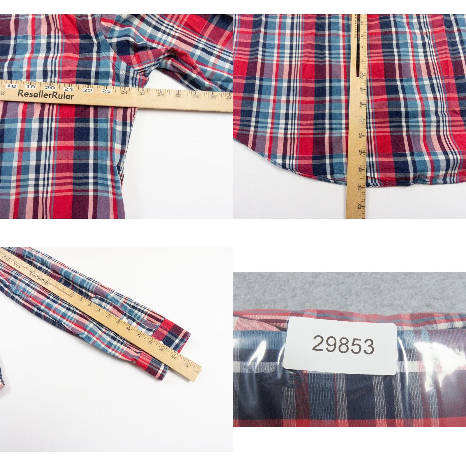 Ralph Lauren Ralph Lauren Button-Down Shirt Men XL Red Check Plaid Custom Fit Long Sleeve Button-Up Shirt - Preppy Style, Men’s XL Red Polo DLX? Size US XL / EU 56 / 4 - 8 Thumbnail